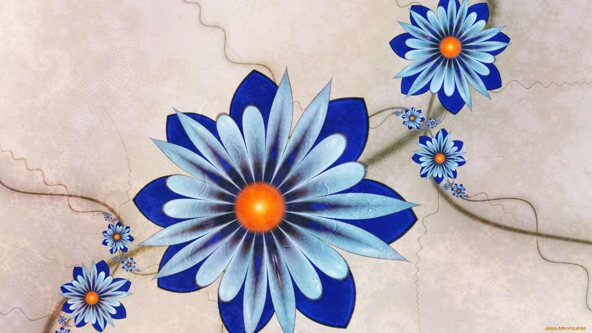 3д, графика, цветы, , flowers, лепестки, цвета, фон, узор