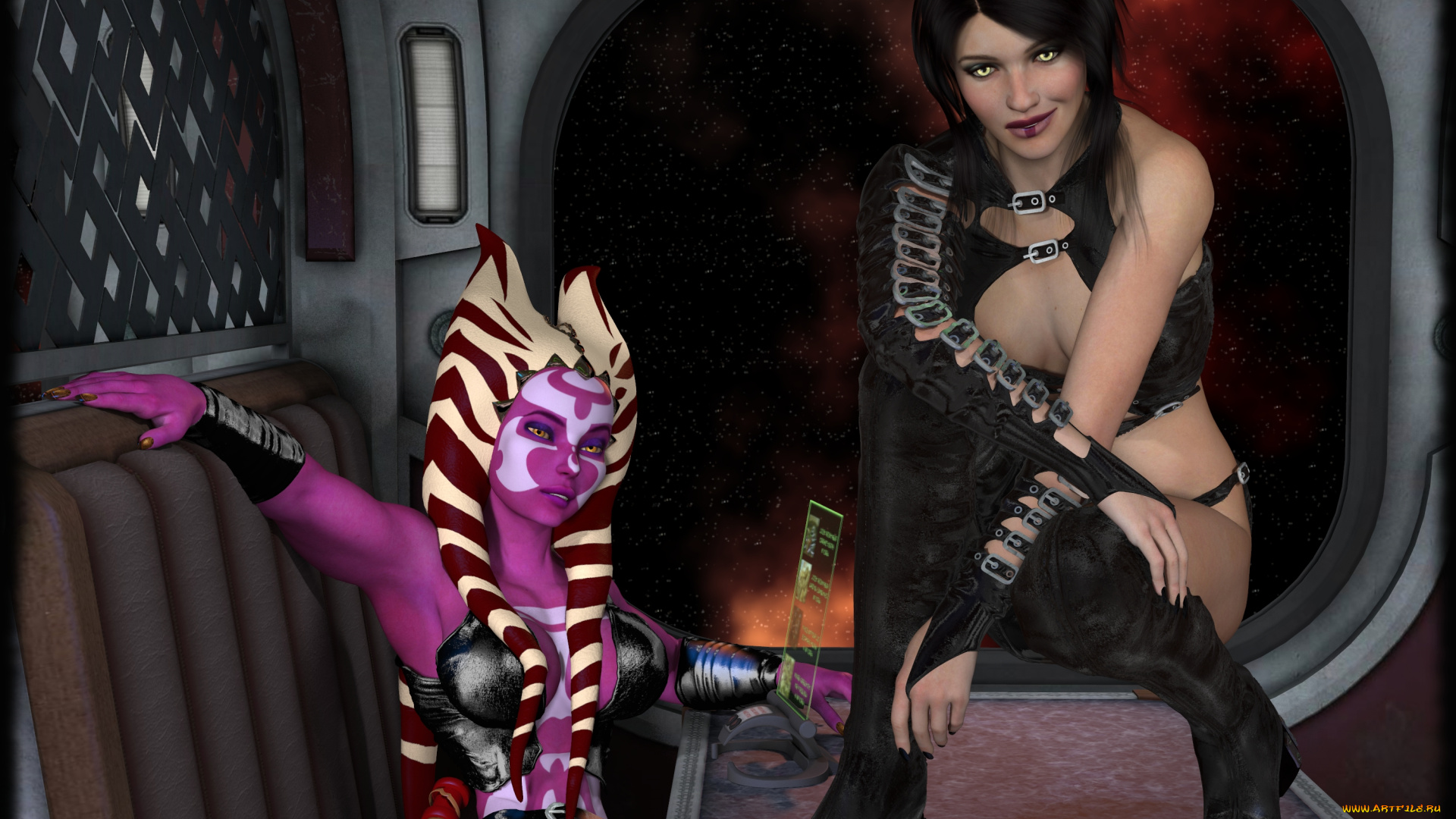 3д, графика, фантазия, , fantasy, девушка, улыбка, халк, взгляд