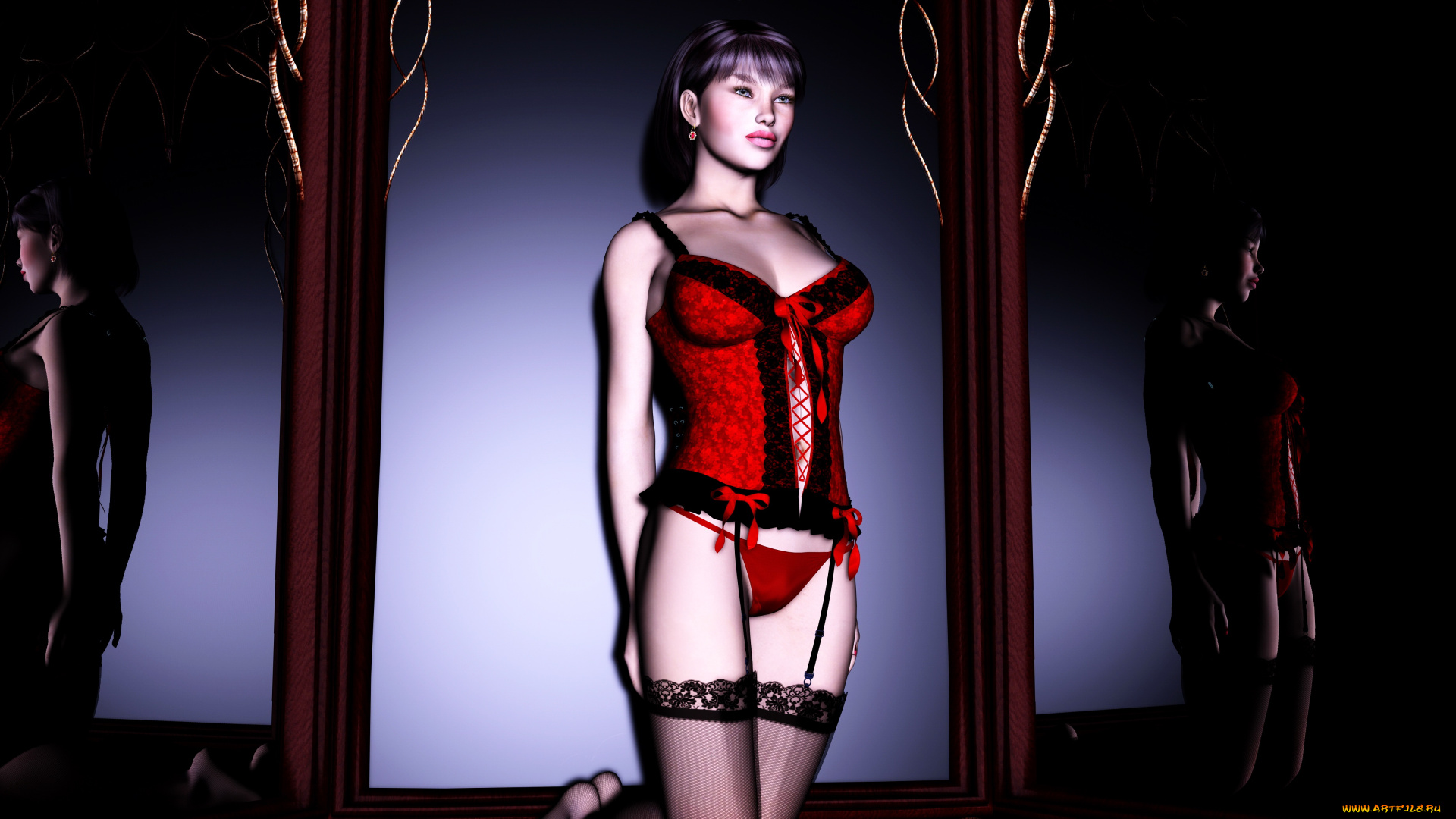 3д, графика, люди, , people, фон, взгляд, девушка