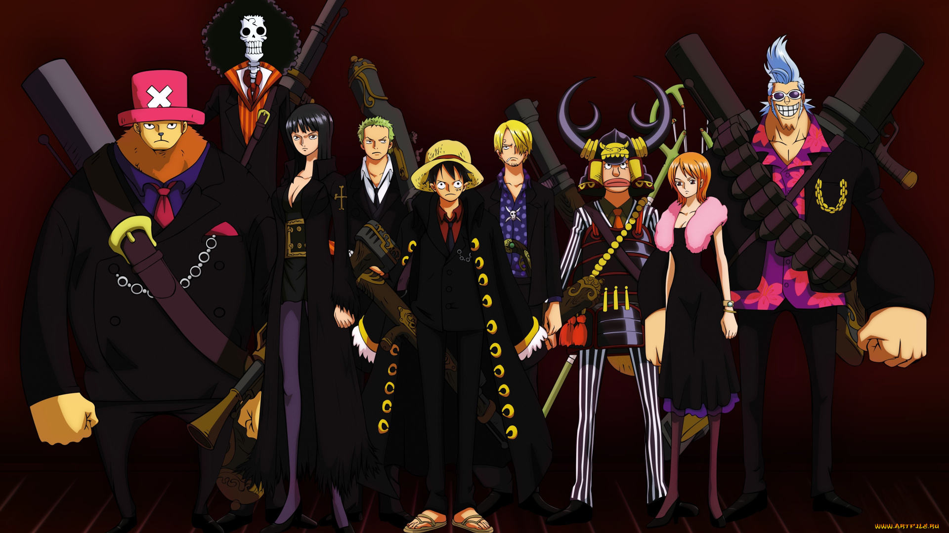 аниме, one, piece, franky, d, luffy, nami, brook, monkey, sanji, usopp, zoro, roronoa, chopper, robin, nico