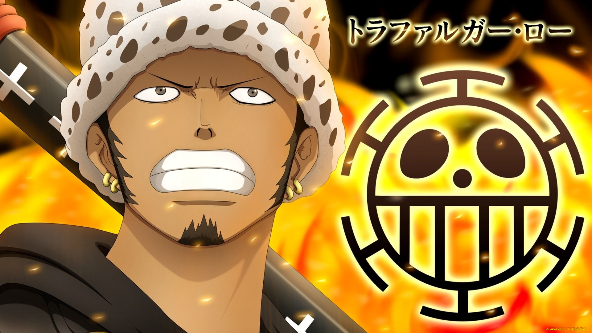 аниме, one, piece, katana, law, one, piece, by, deiviscc, trafalgar