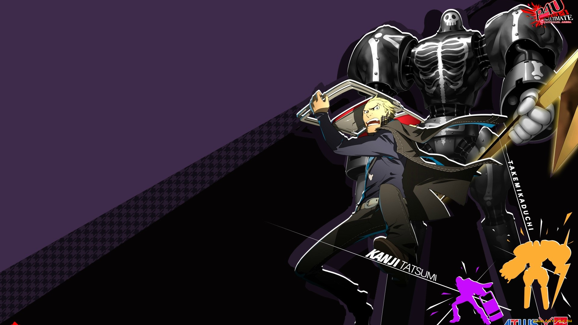 аниме, persona, 4, tatsumi, kanji