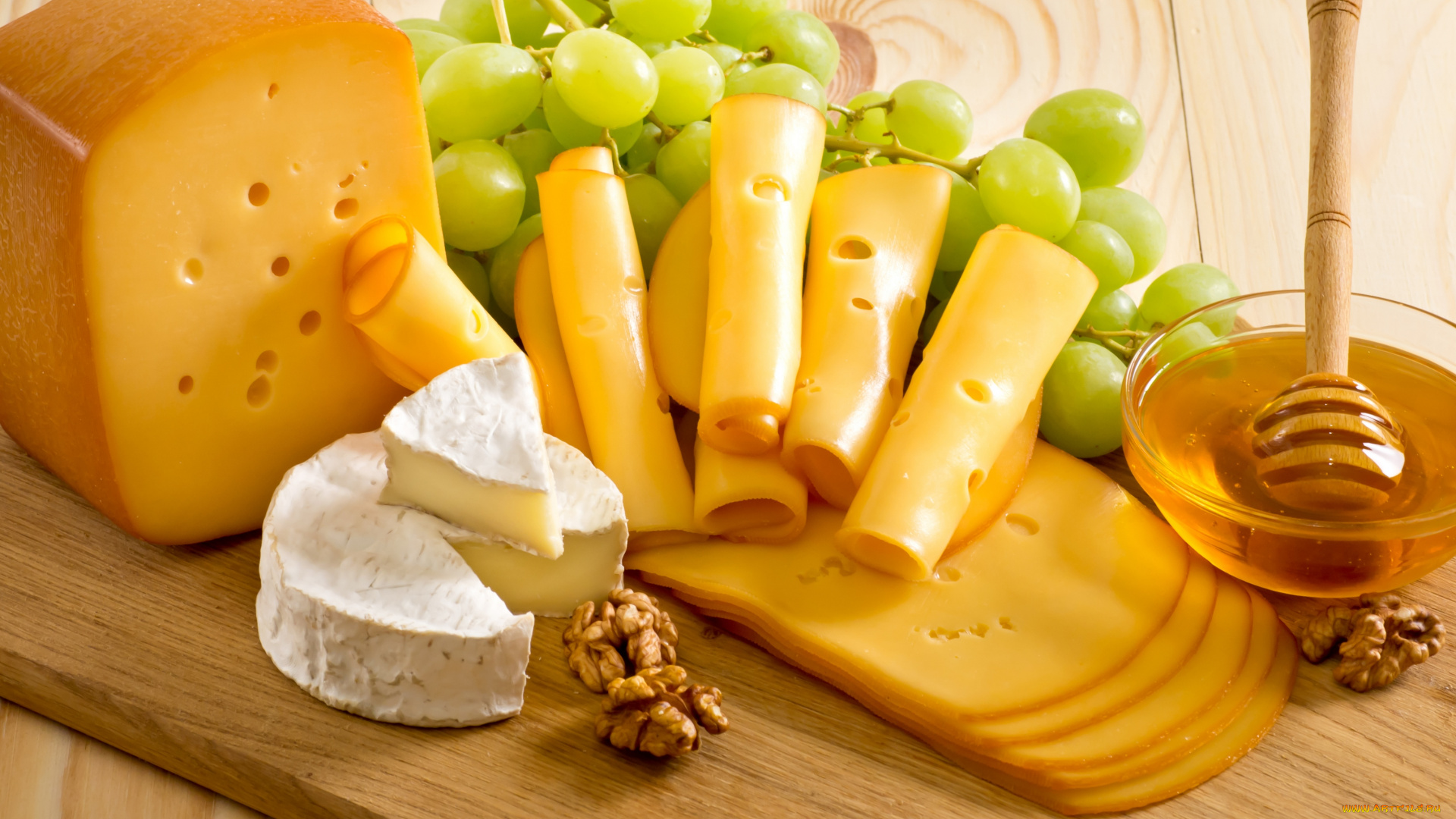 еда, сырные, изделия, виноград, сыр, nuts, honey, grapes, cheese, орехи, мед