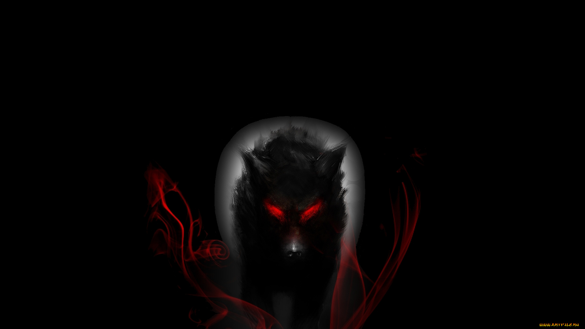 рисованные, животные, , сказочные, , мифические, волк