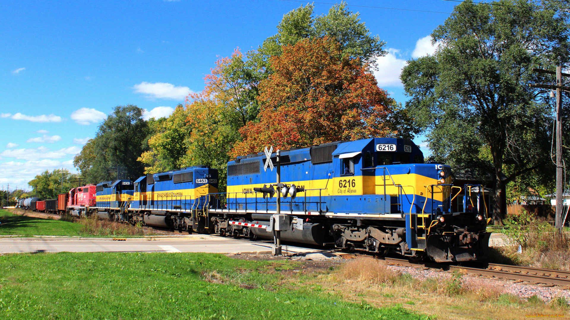 техника, поезда, дорога, локомотив, состав, железная, рельсы