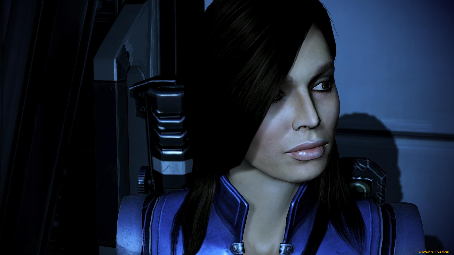 видео, игры, mass, effect, 3, взгляд, девушка
