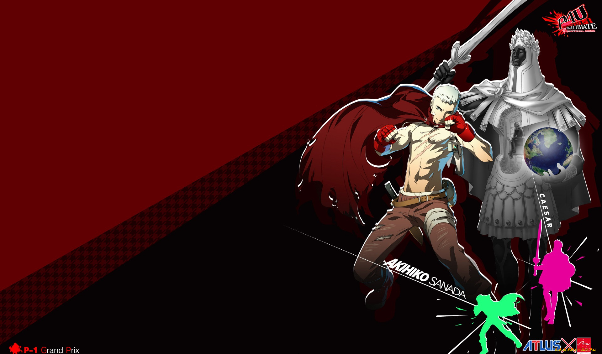 аниме, persona, 4, sanada, akihiko
