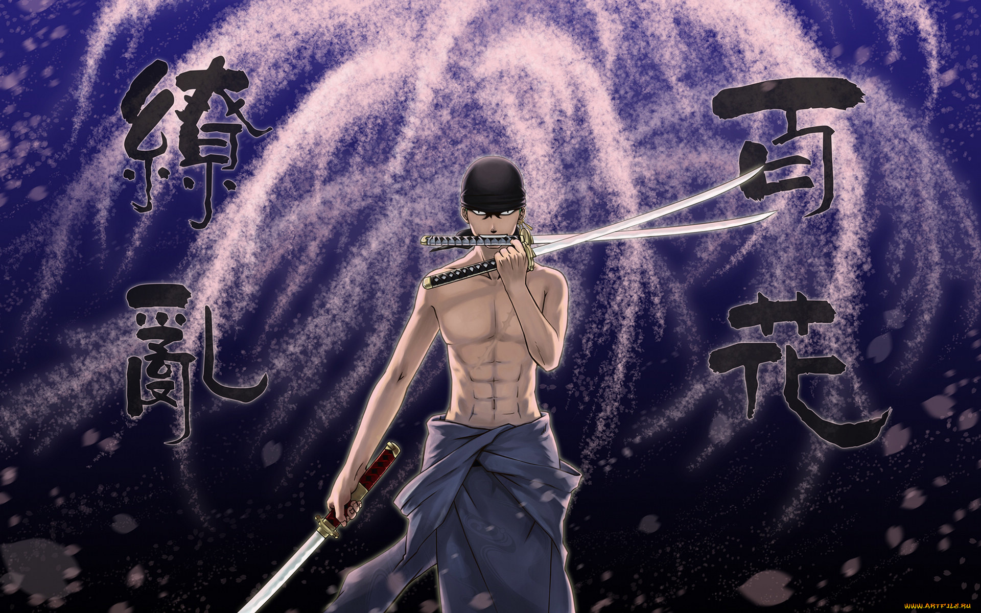 аниме, one, piece, one, piece, art, мечи, roronoa, zoro