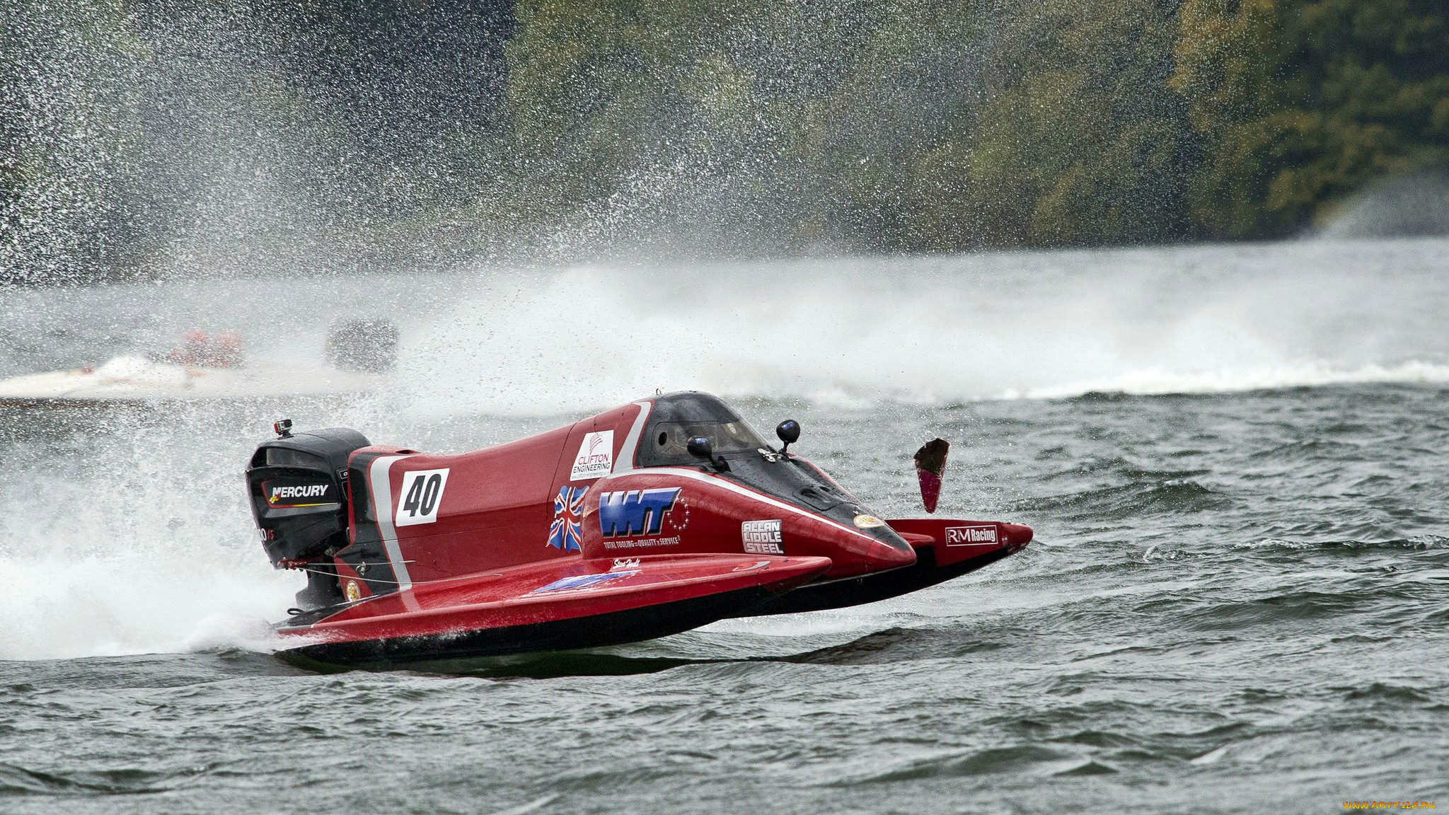 спорт, водный, спорт, река, скутер, гонка