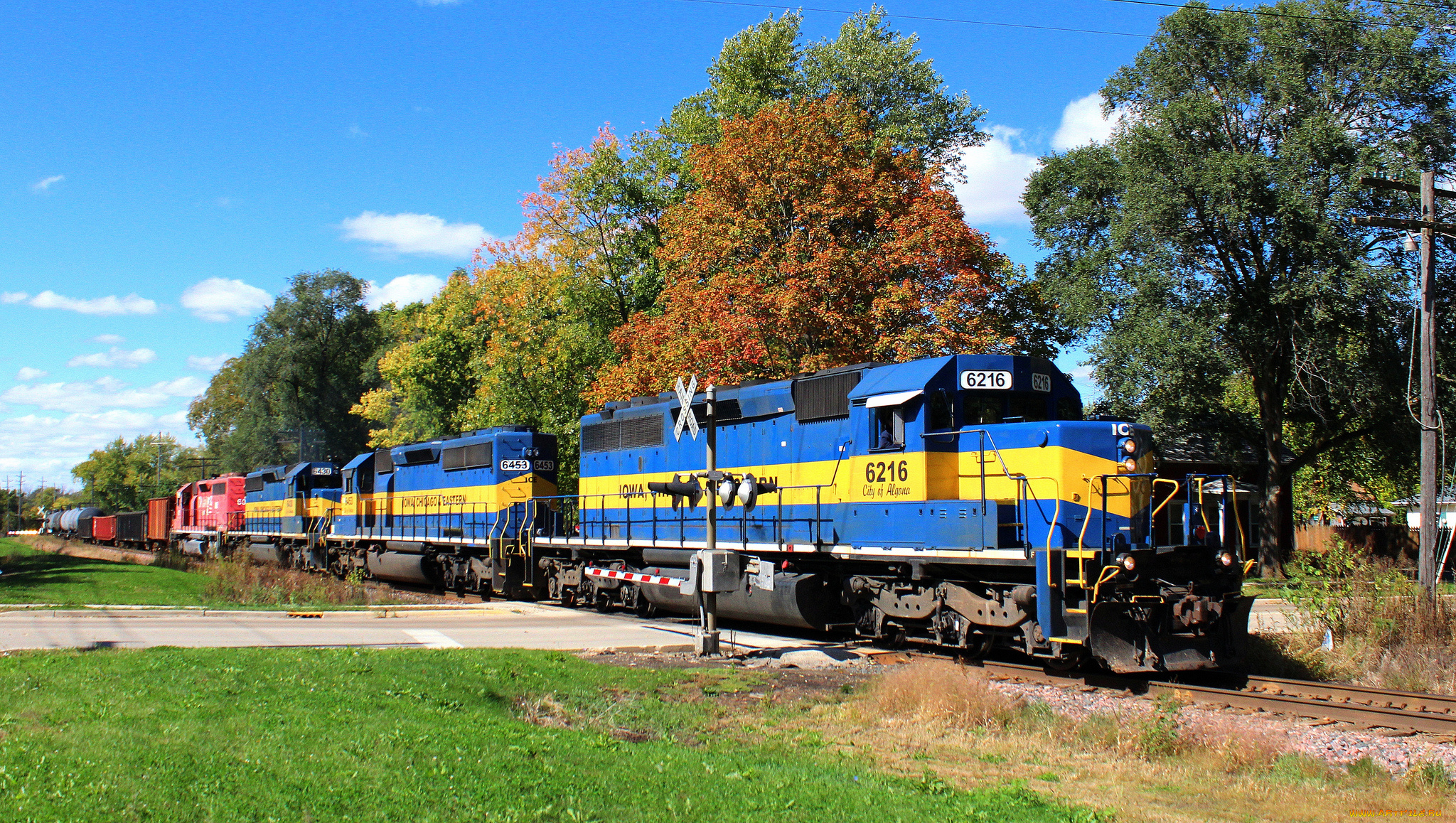 техника, поезда, дорога, локомотив, состав, железная, рельсы