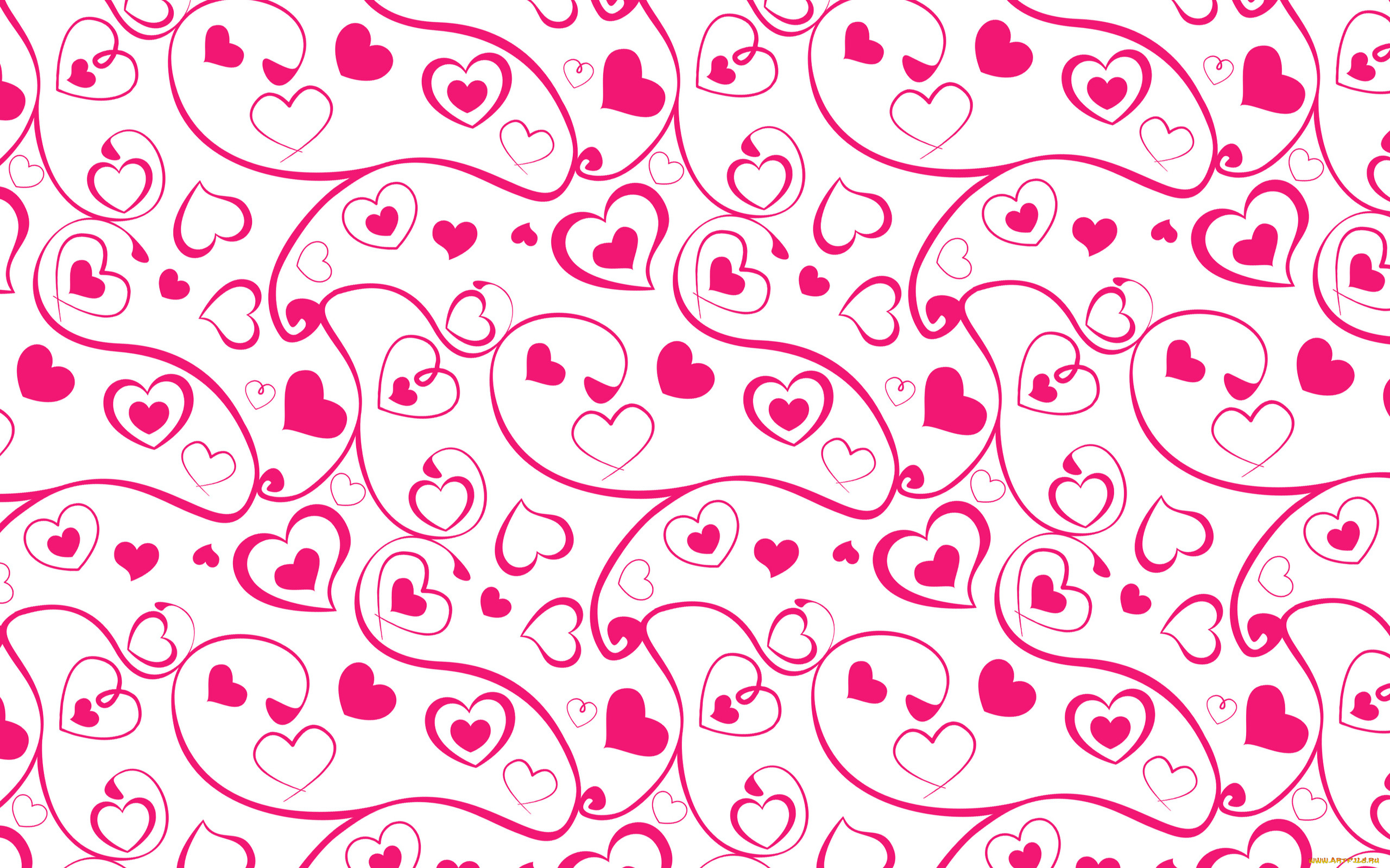 векторная, графика, сердечки, фон