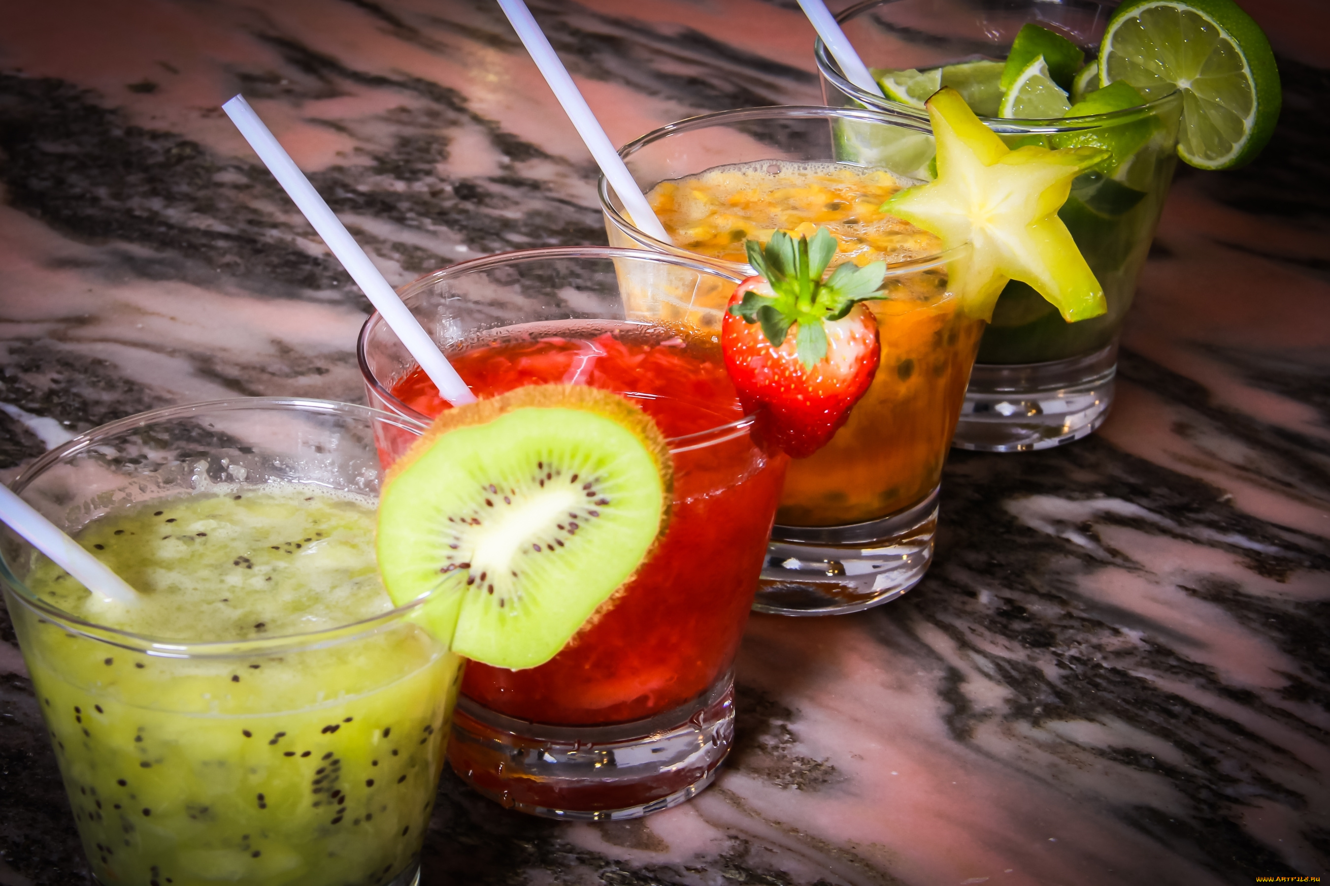 еда, напитки, , коктейль, бокалы, фрукты, коктейли