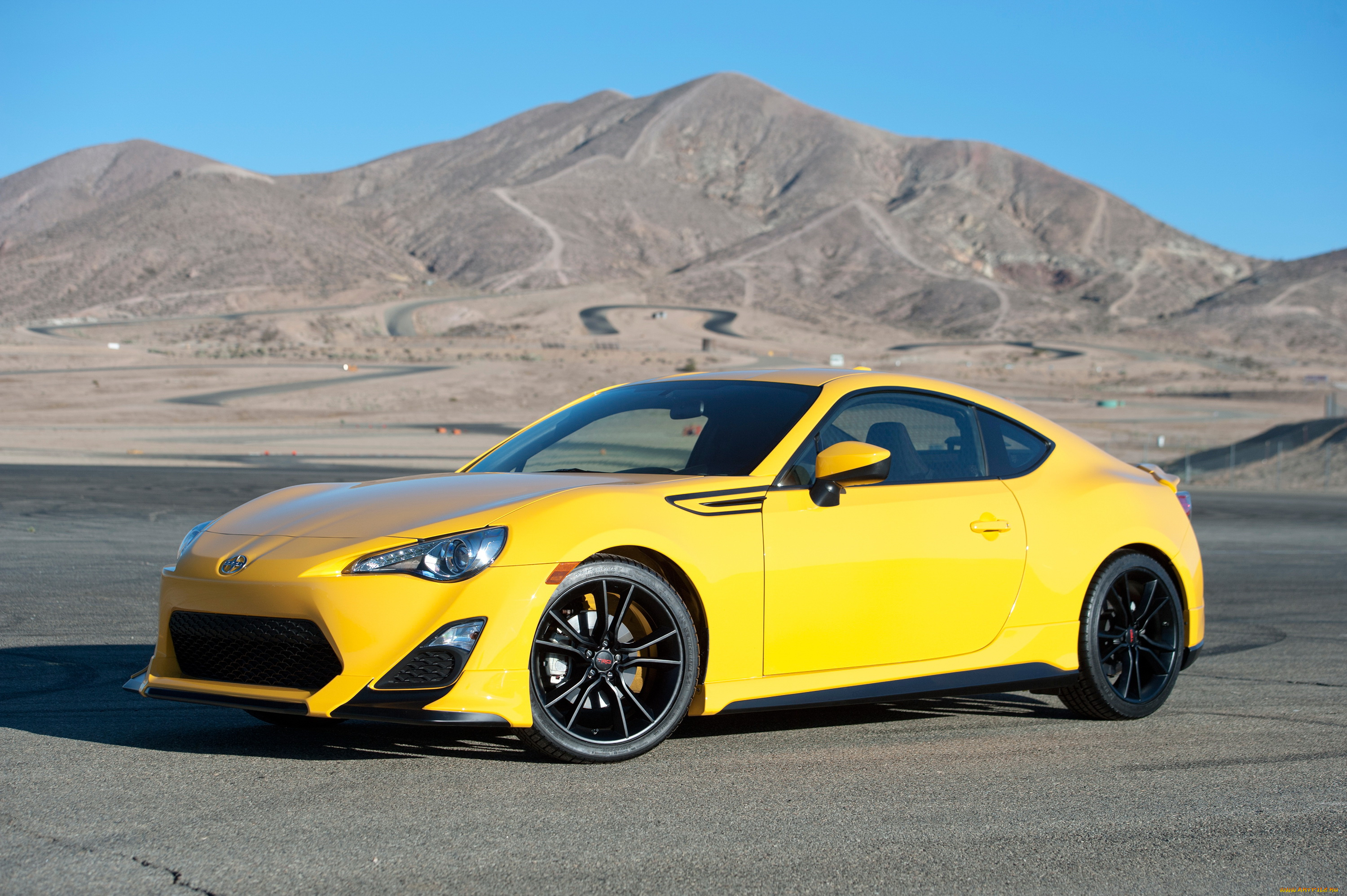 2014, scion, fr-s, release, series, автомобили, scion, желтый, металлик, горы