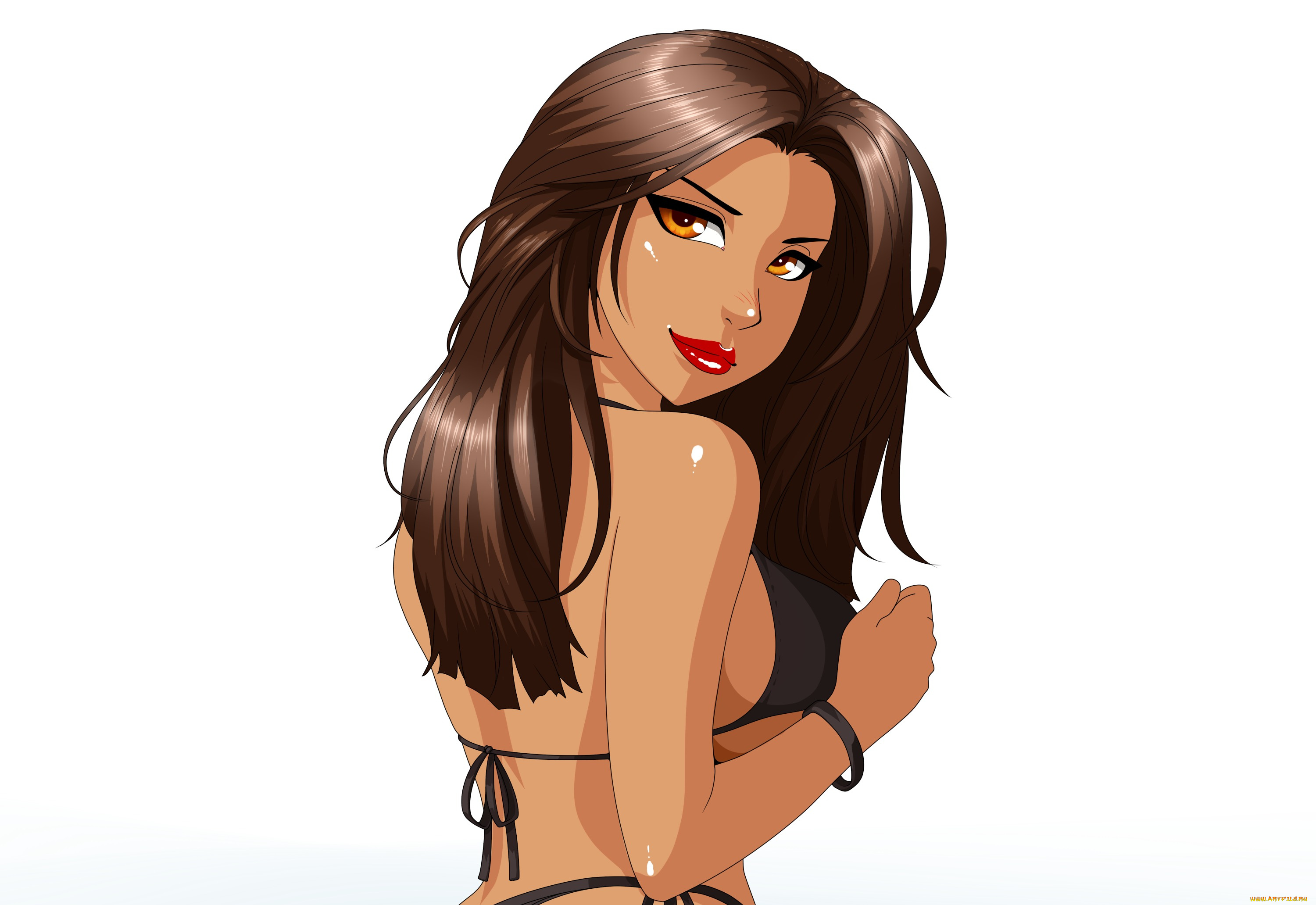 рисованные, люди, девушка, бикини, арт, natasha