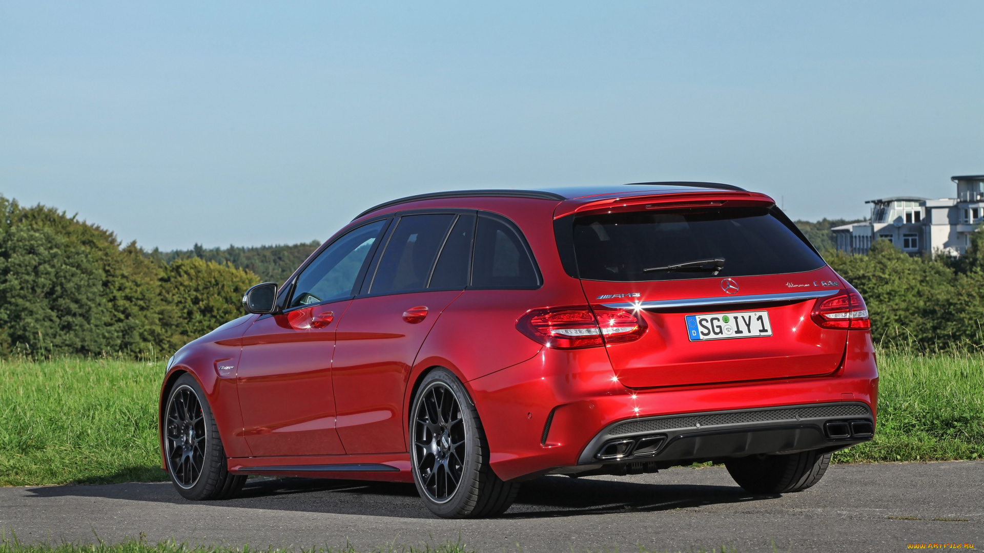 автомобили, mercedes-benz, wimmer, rs, mercedes-amg, c, 63, s, estate, s205, 2015г, красный