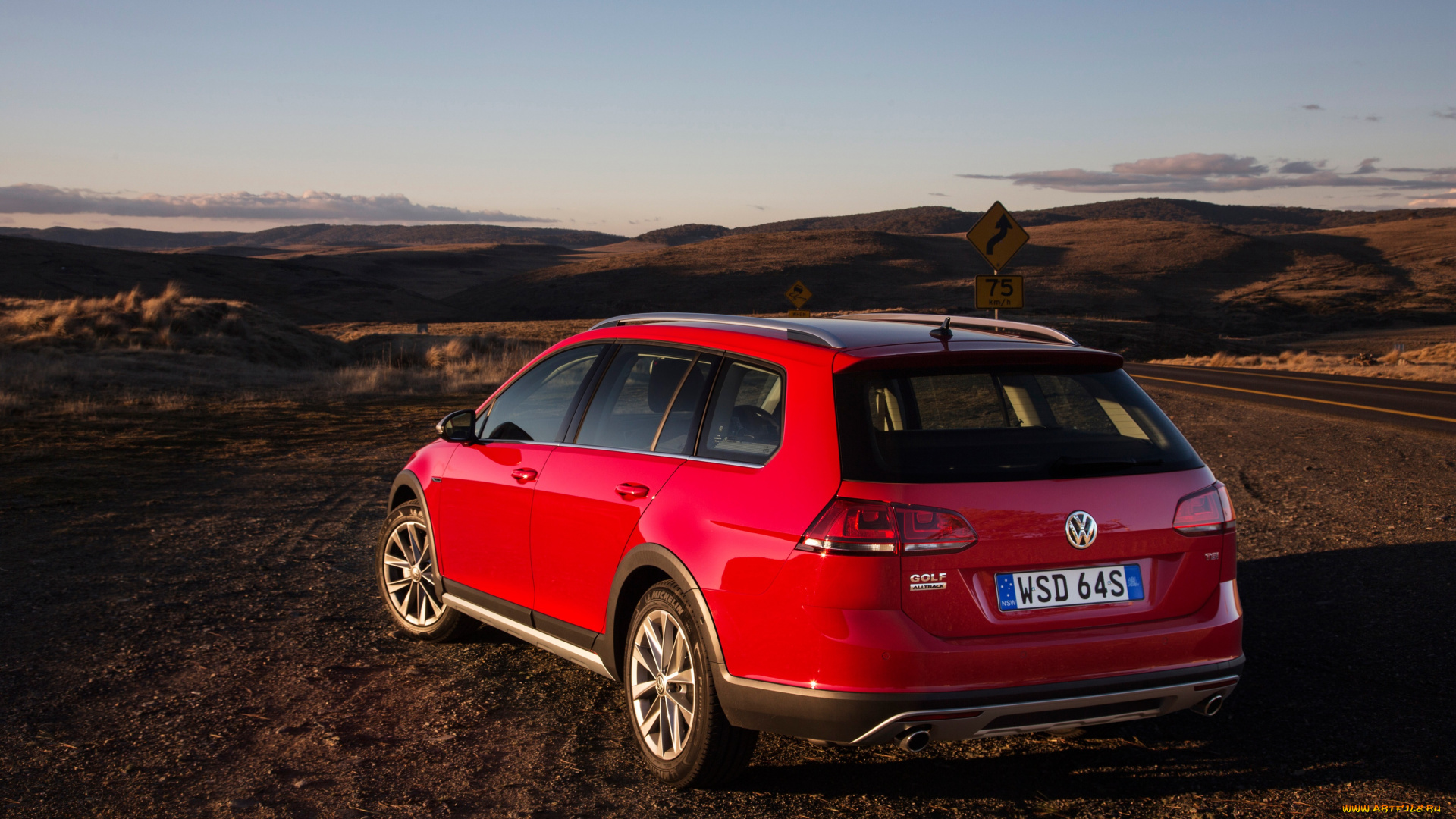 автомобили, volkswagen, typ, 5g, au-spec, alltrack, golf, красный, 2015г