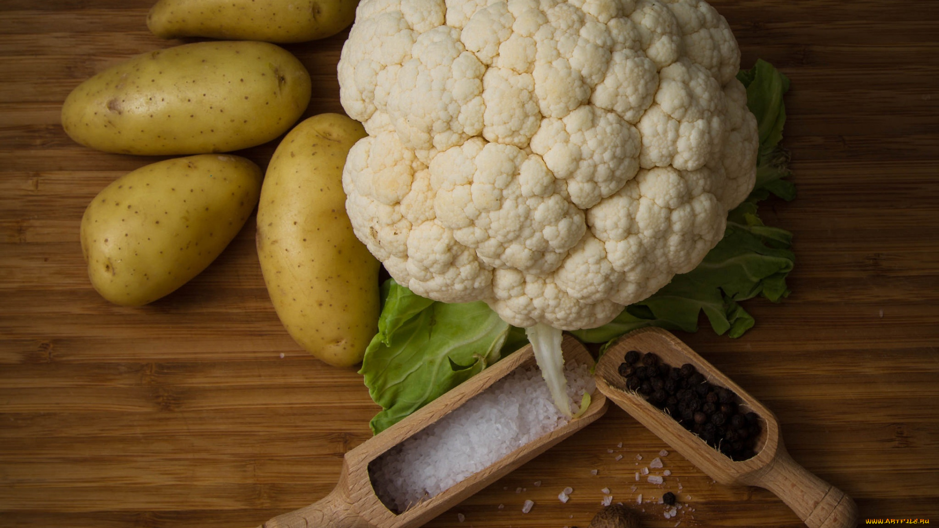 еда, овощи, соль, перец, картошка, капуста