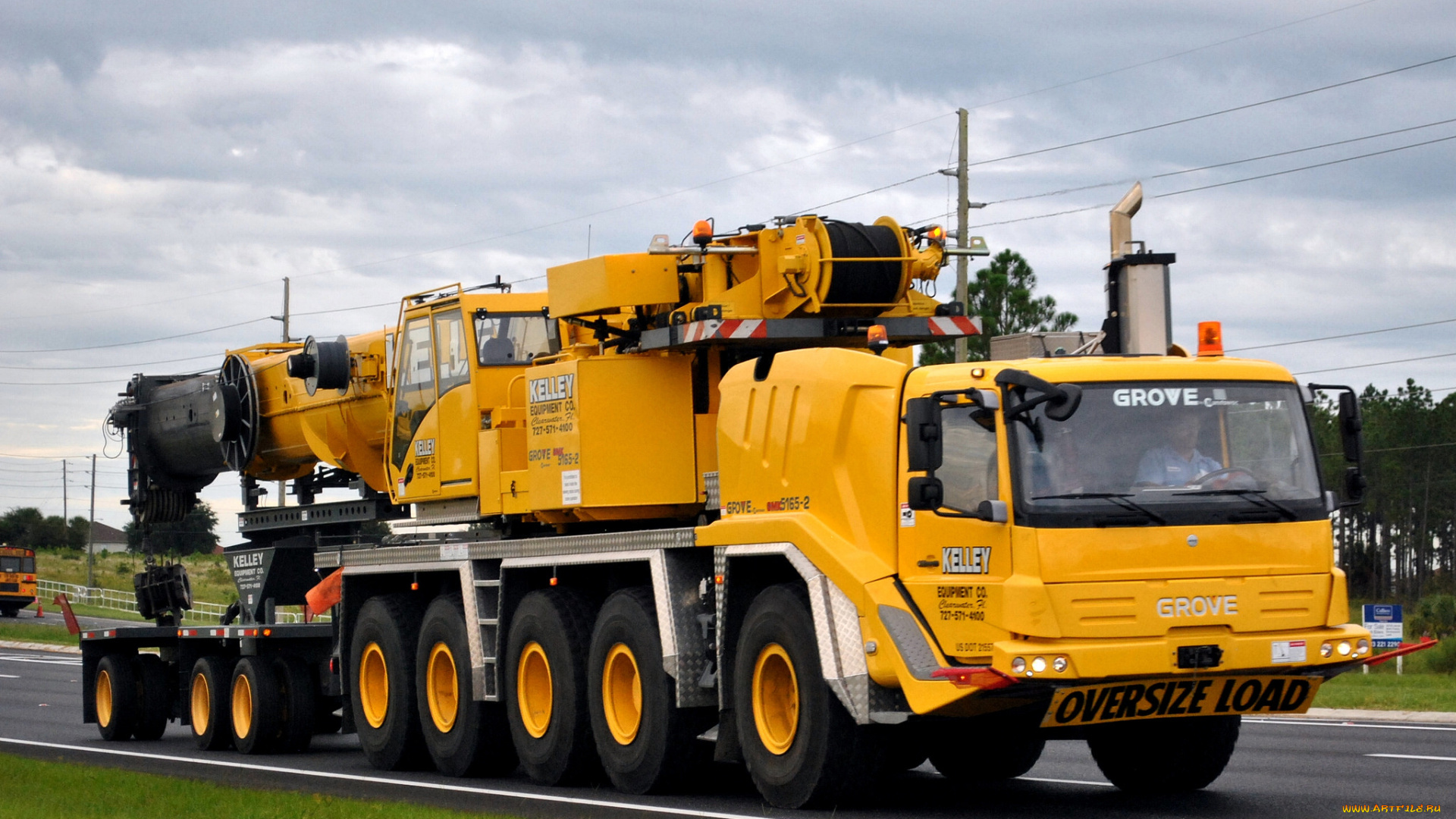 grove, mobile, crane, техника, краны, автокран