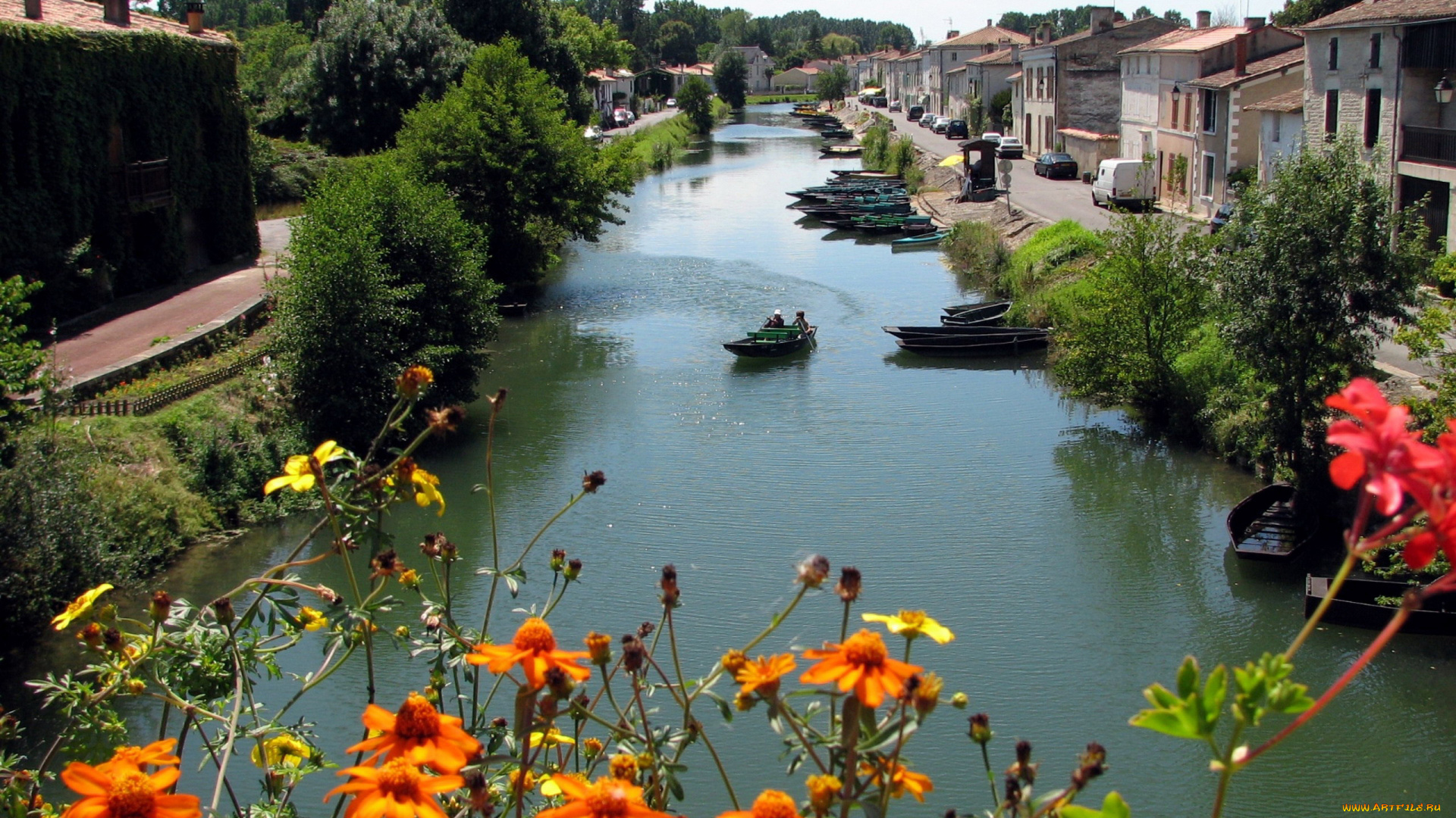 города, -, улицы, , площади, , набережные, река, лодки, дома, здания