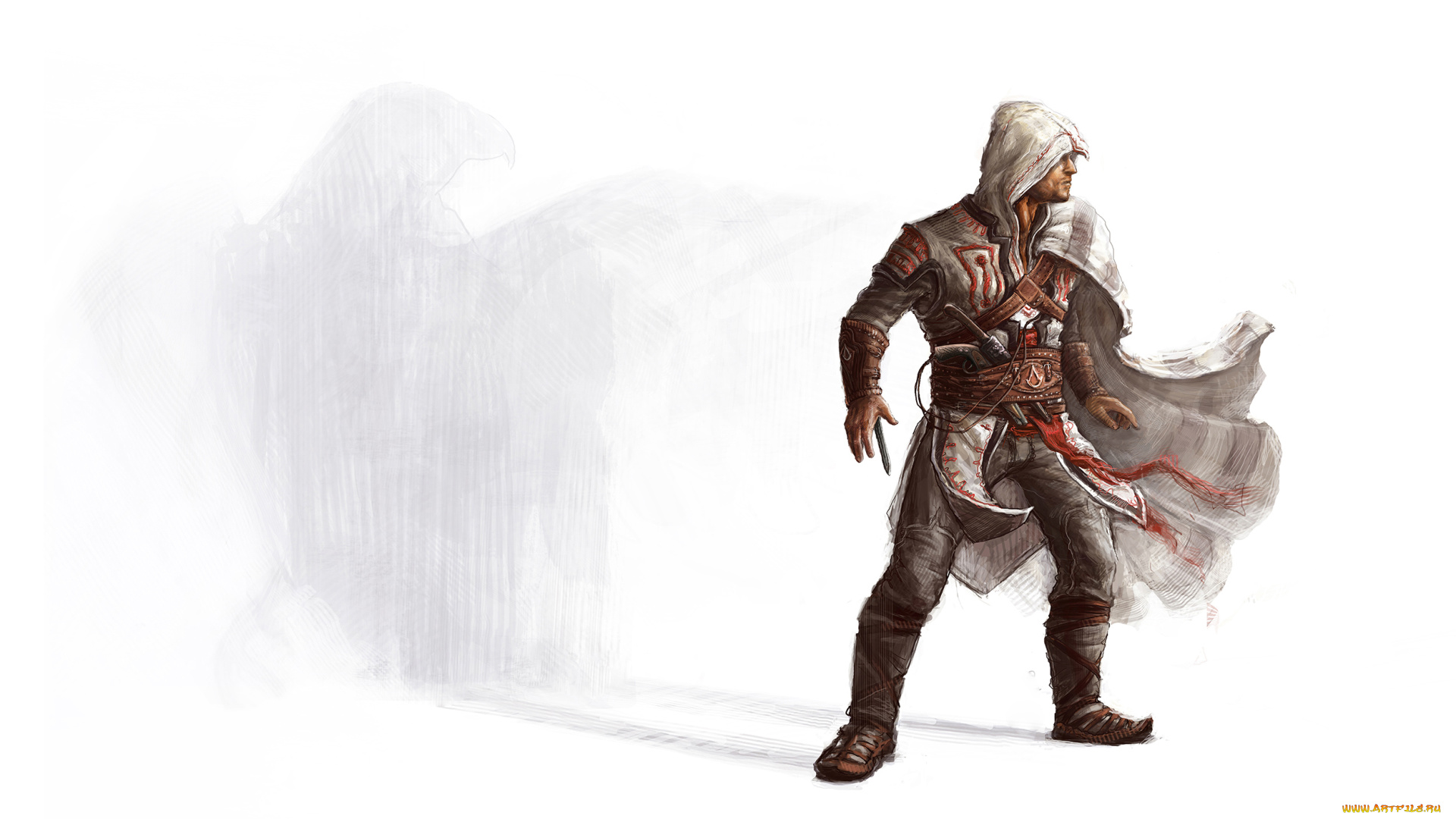 рисованное, комиксы, фон, орёл, униформа, мужчина