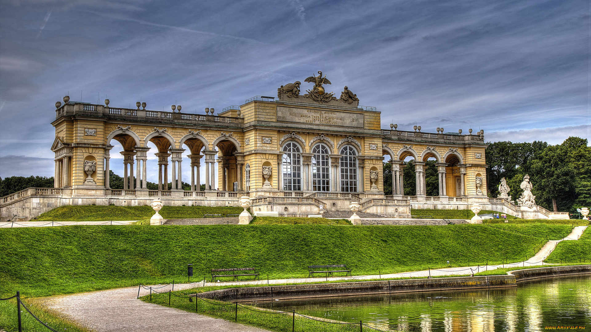 sch&, 246, nbrunn, palace, города, -, дворцы, , замки, , крепости, дворец, парк