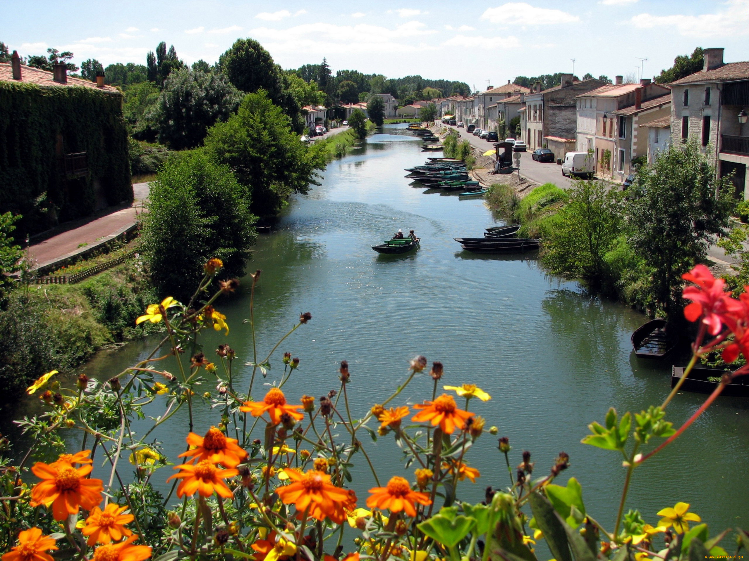 города, -, улицы, , площади, , набережные, река, лодки, дома, здания