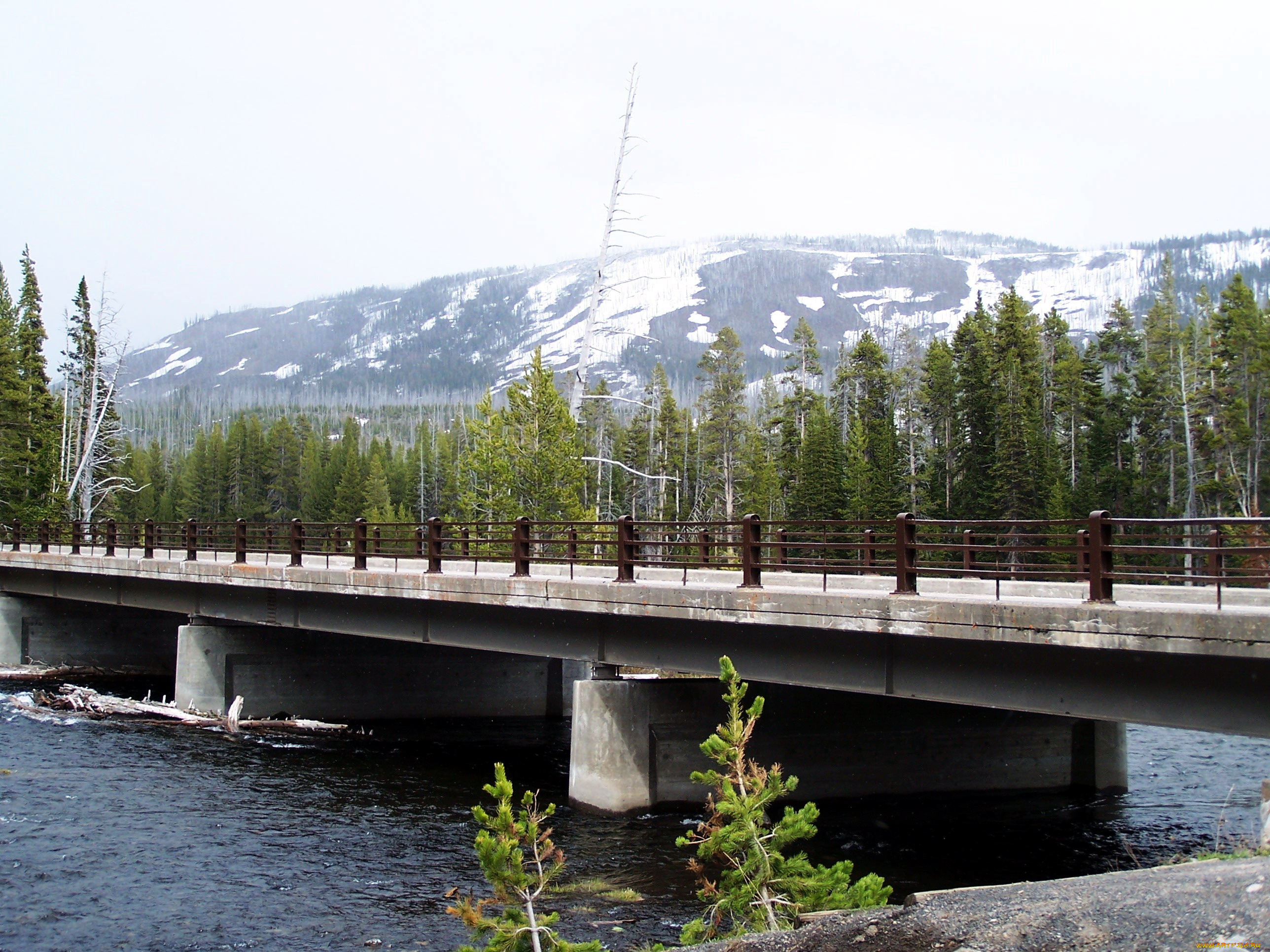 города, -, мосты, горы, река