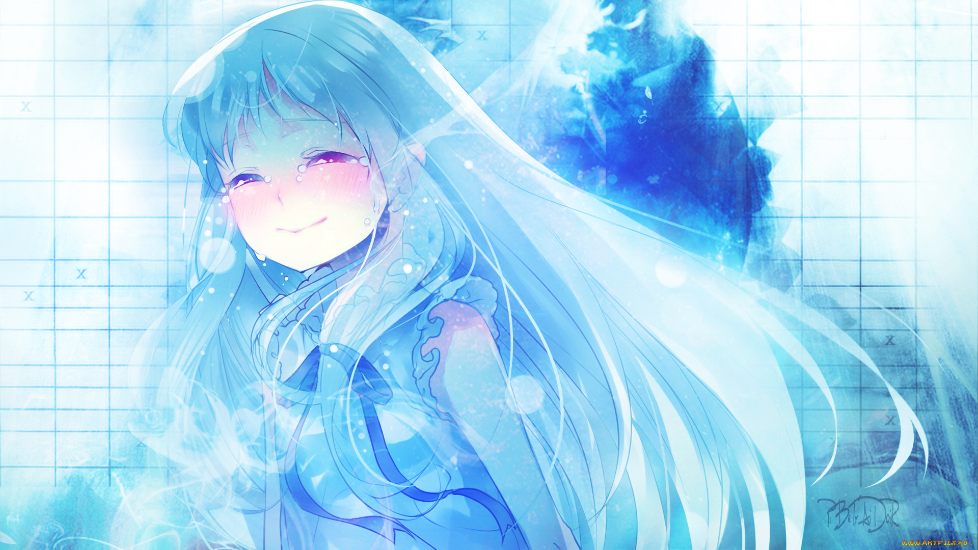 аниме, anohana, девочка