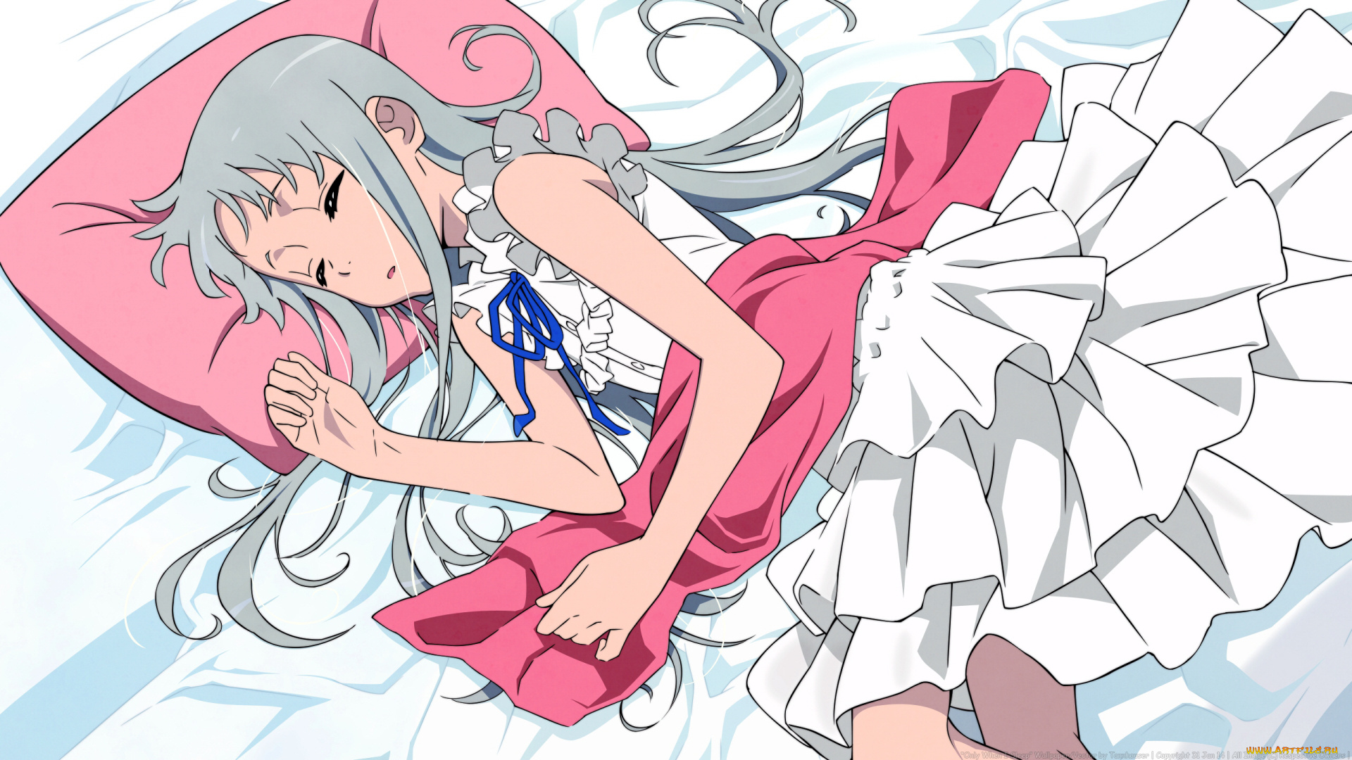 аниме, anohana, невиданный, цветок