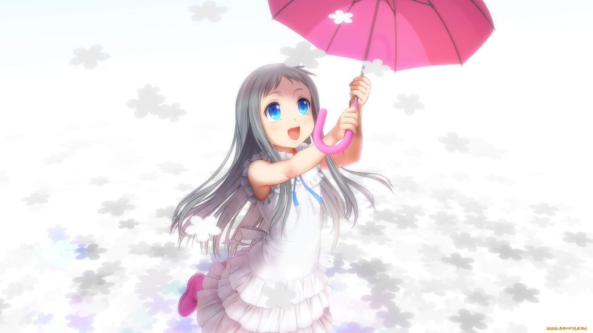 аниме, anohana, невиданный, цветок