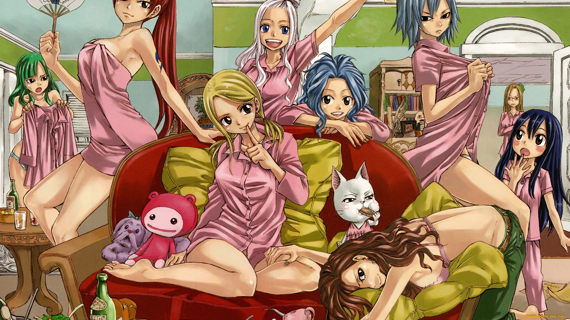 аниме, fairy, tail, хвост, феи