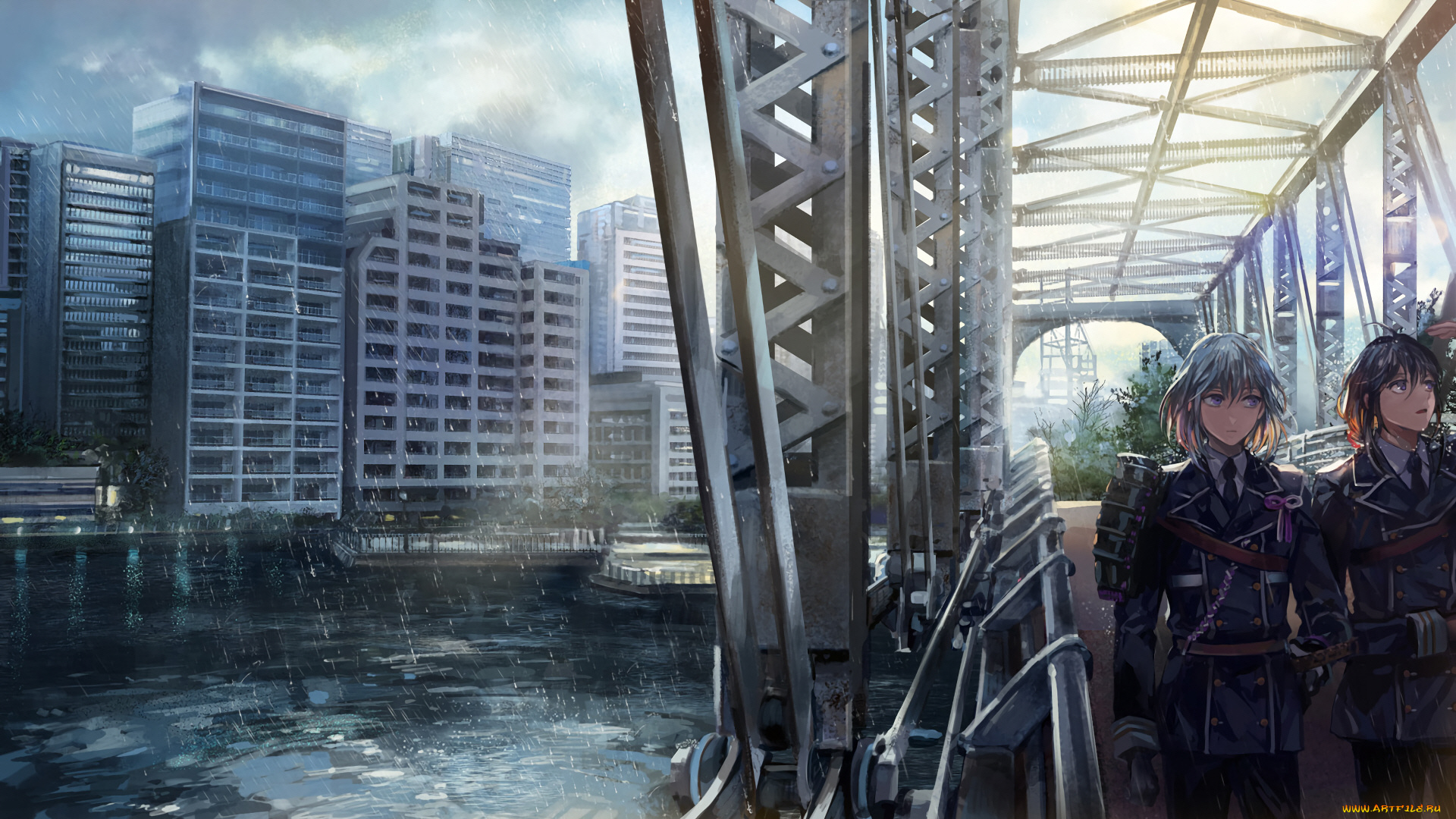 аниме, touken, ranbu, танец, мечей