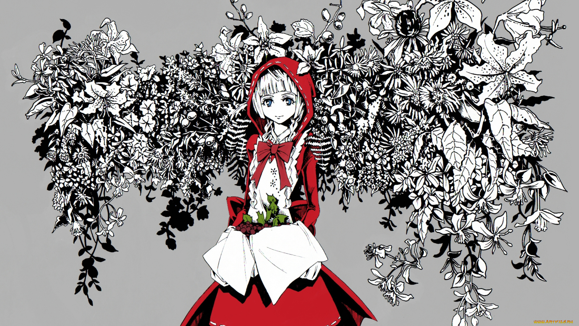 аниме, unknown, , другое, red, riding, hood