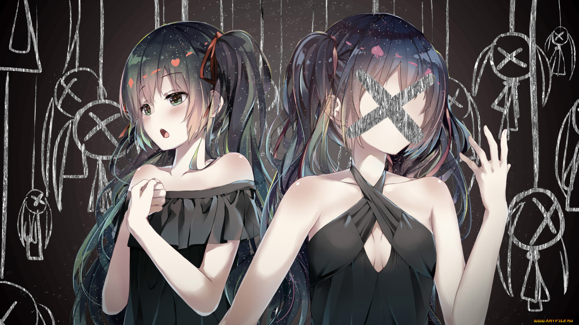 аниме, vocaloid, девушки