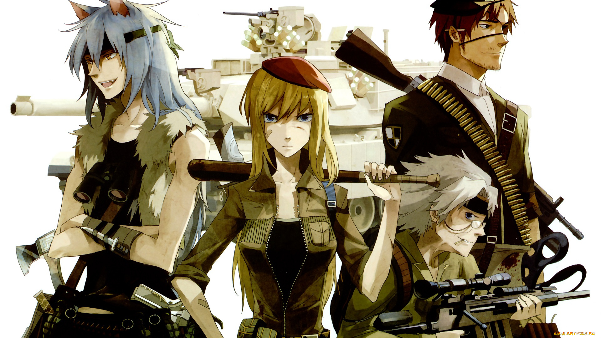 аниме, животные, , существа, red, riding, hood