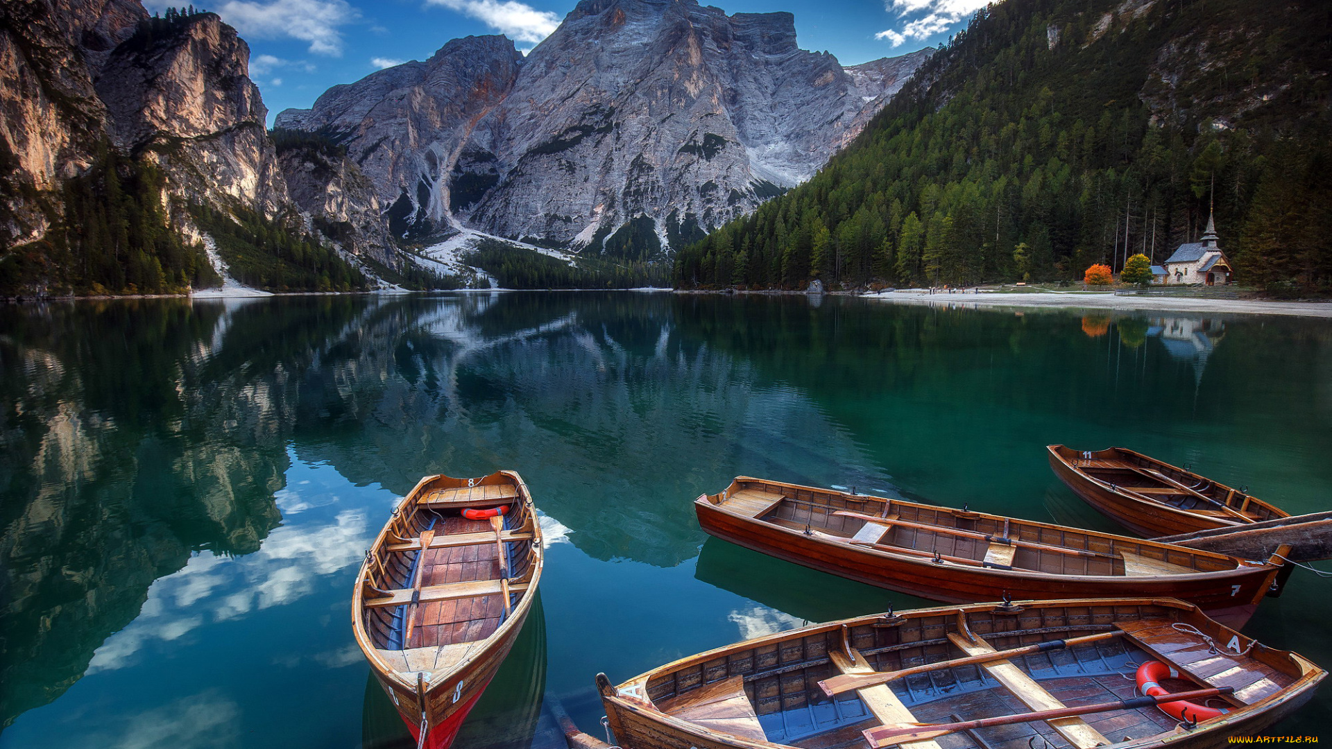 корабли, лодки, , шлюпки, озеро, горы