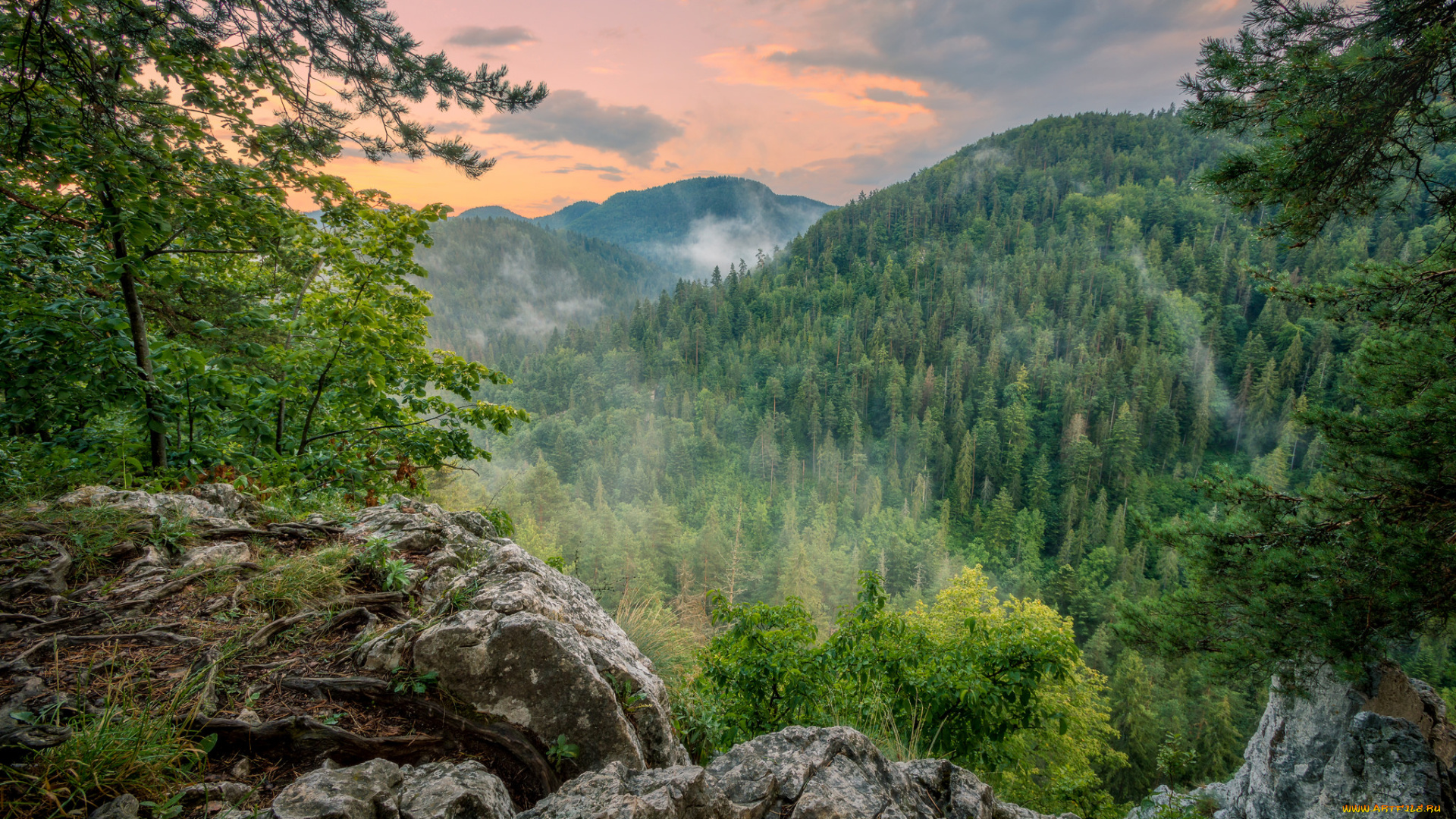 природа, горы, простор