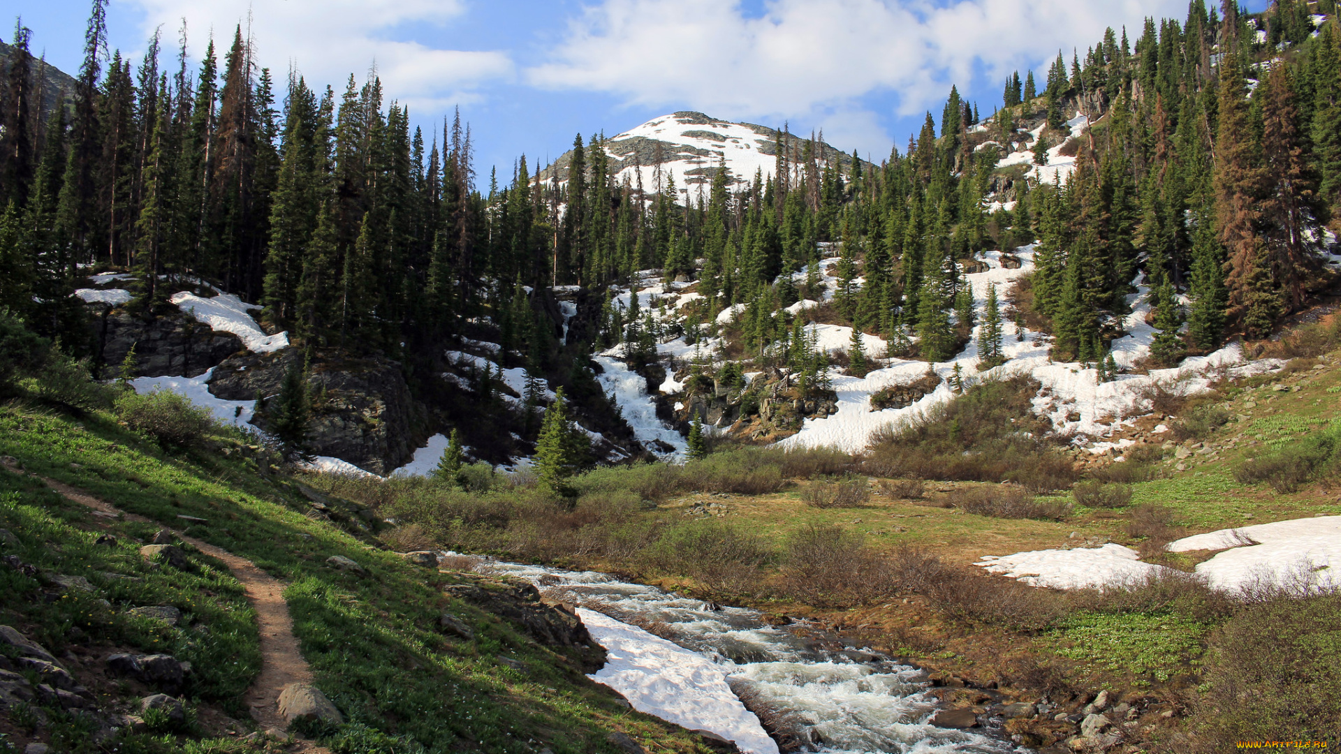 природа, горы, простор