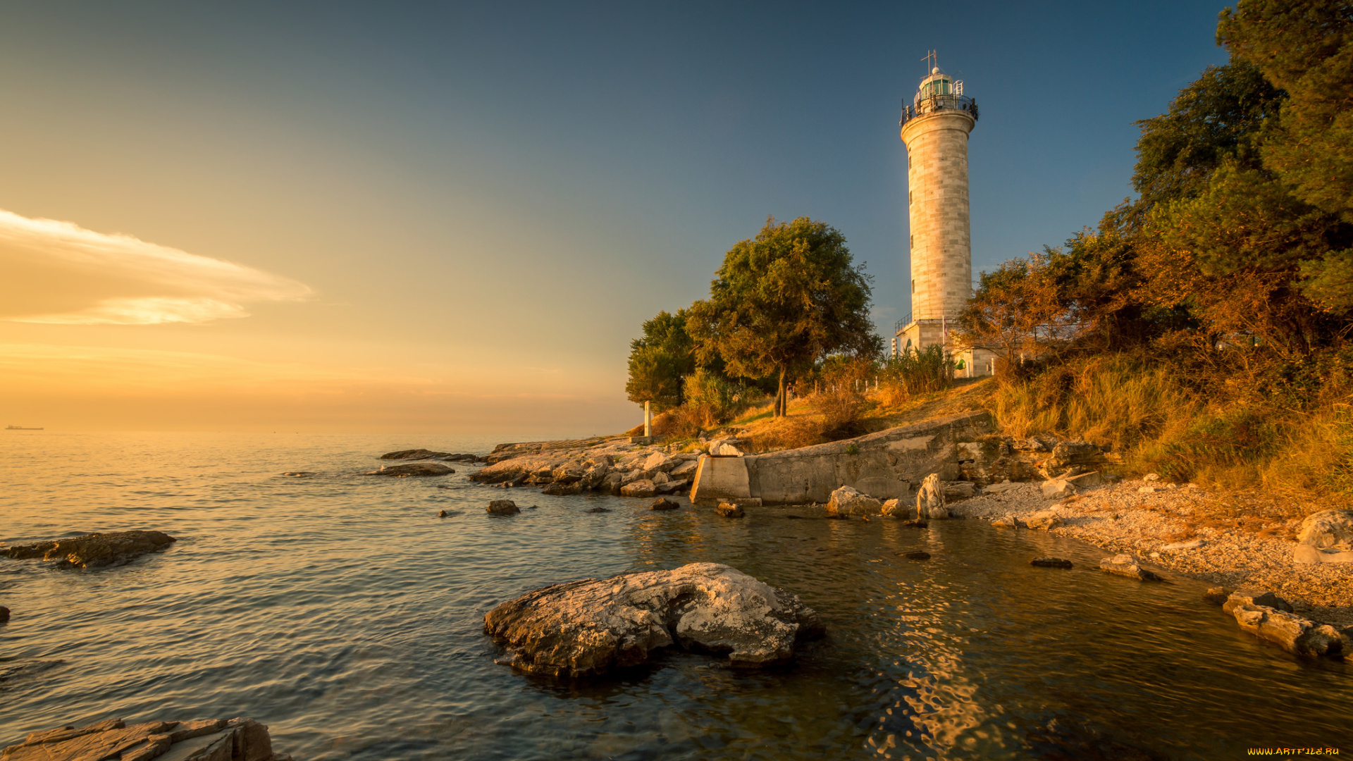 природа, маяки, простор