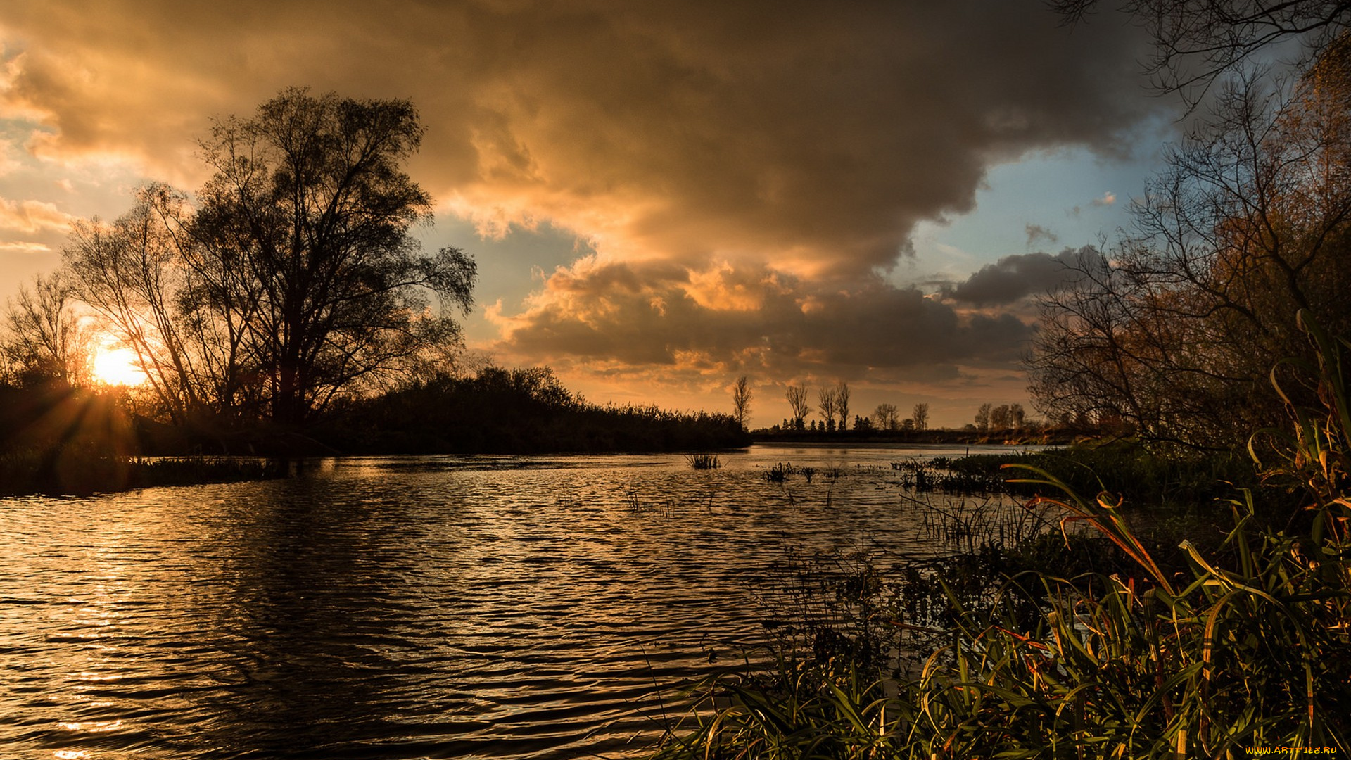 природа, реки, озера, простор