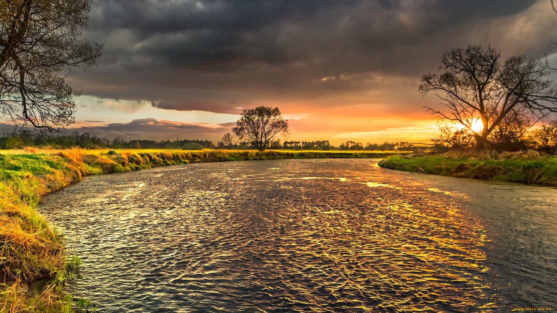 природа, реки, озера, простор