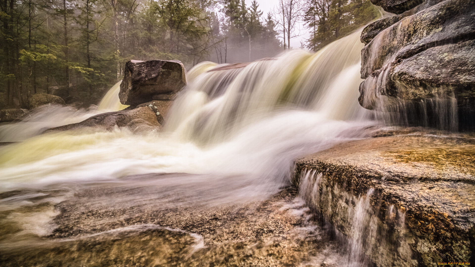 природа, водопады, простор