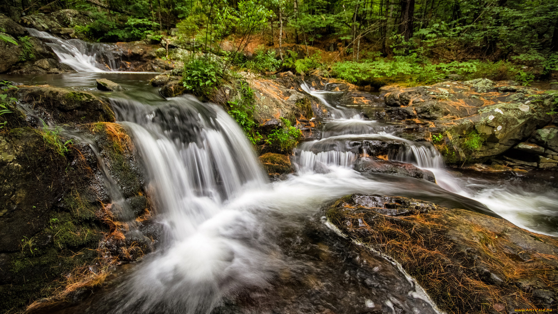 природа, водопады, простор