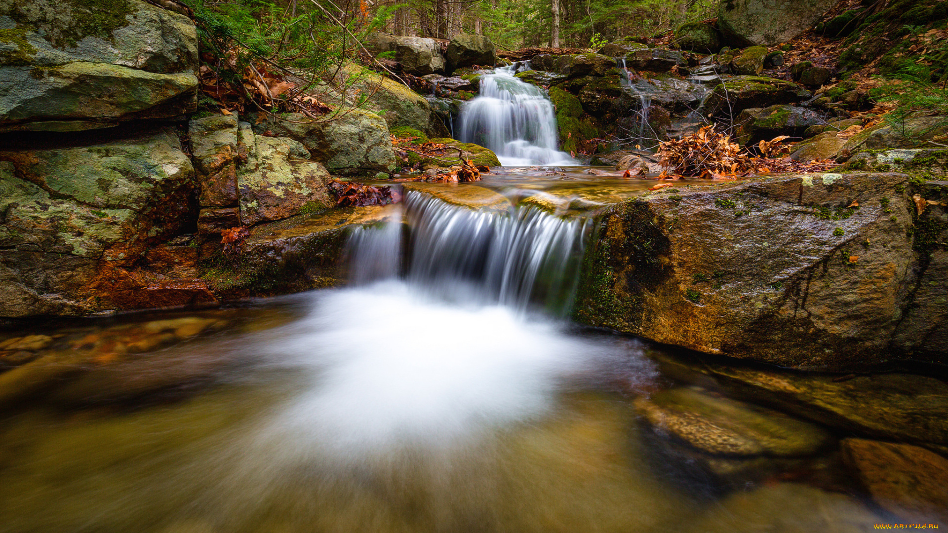 природа, водопады, простор