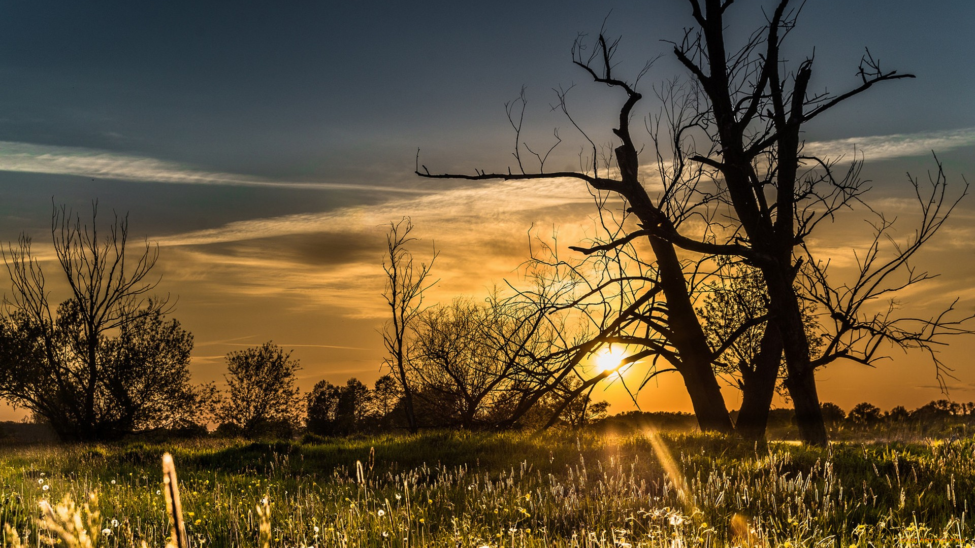 природа, восходы, закаты, простор