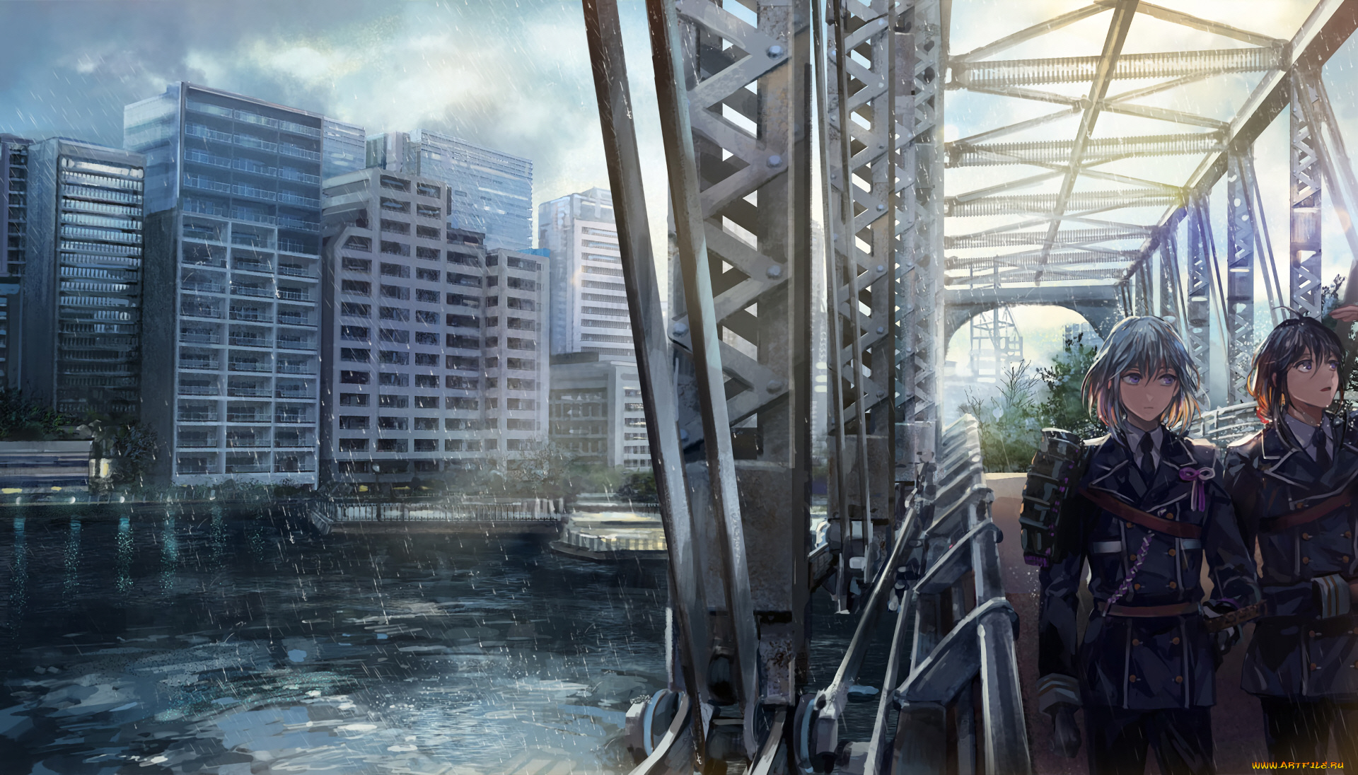 аниме, touken, ranbu, танец, мечей