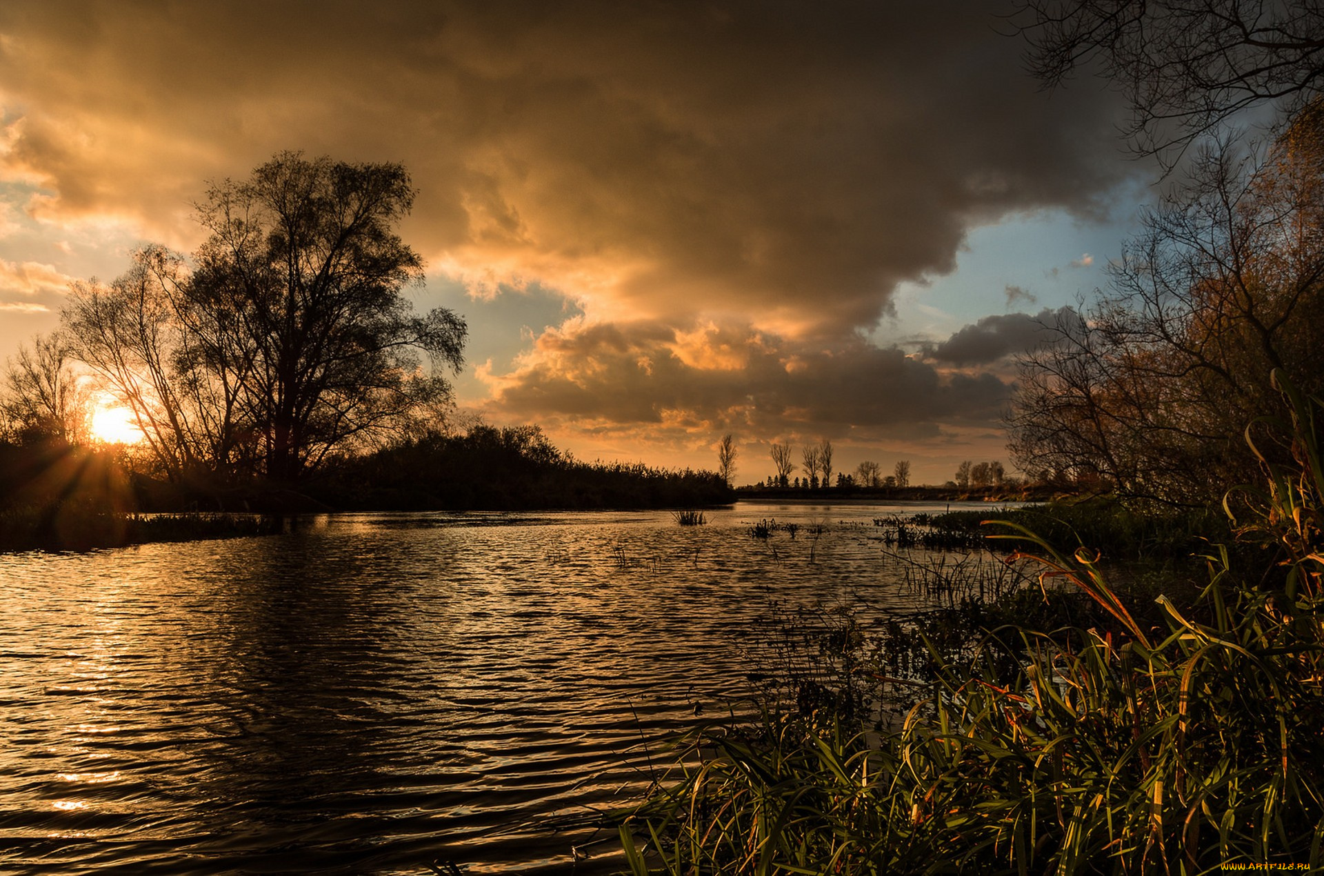 природа, реки, озера, простор