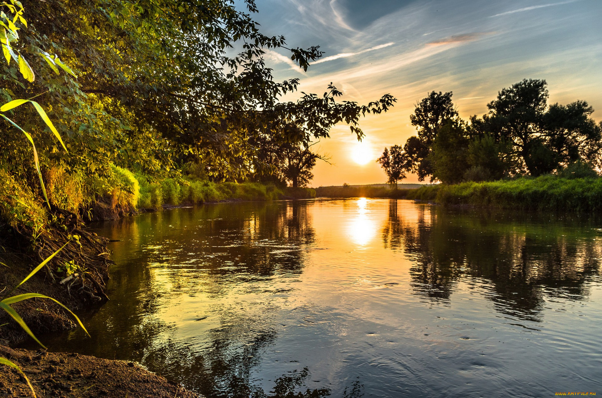 природа, реки, озера, простор