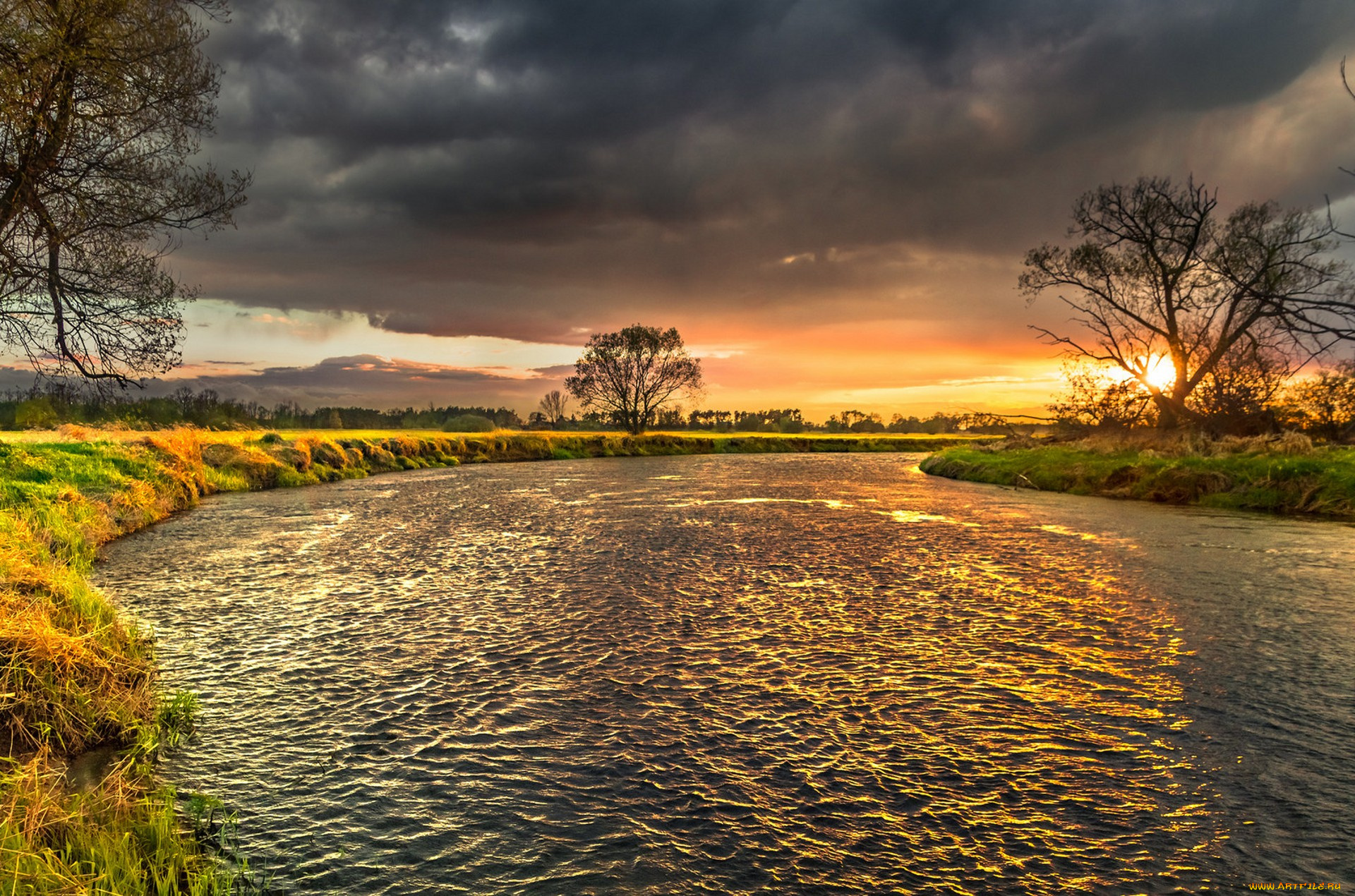 природа, реки, озера, простор