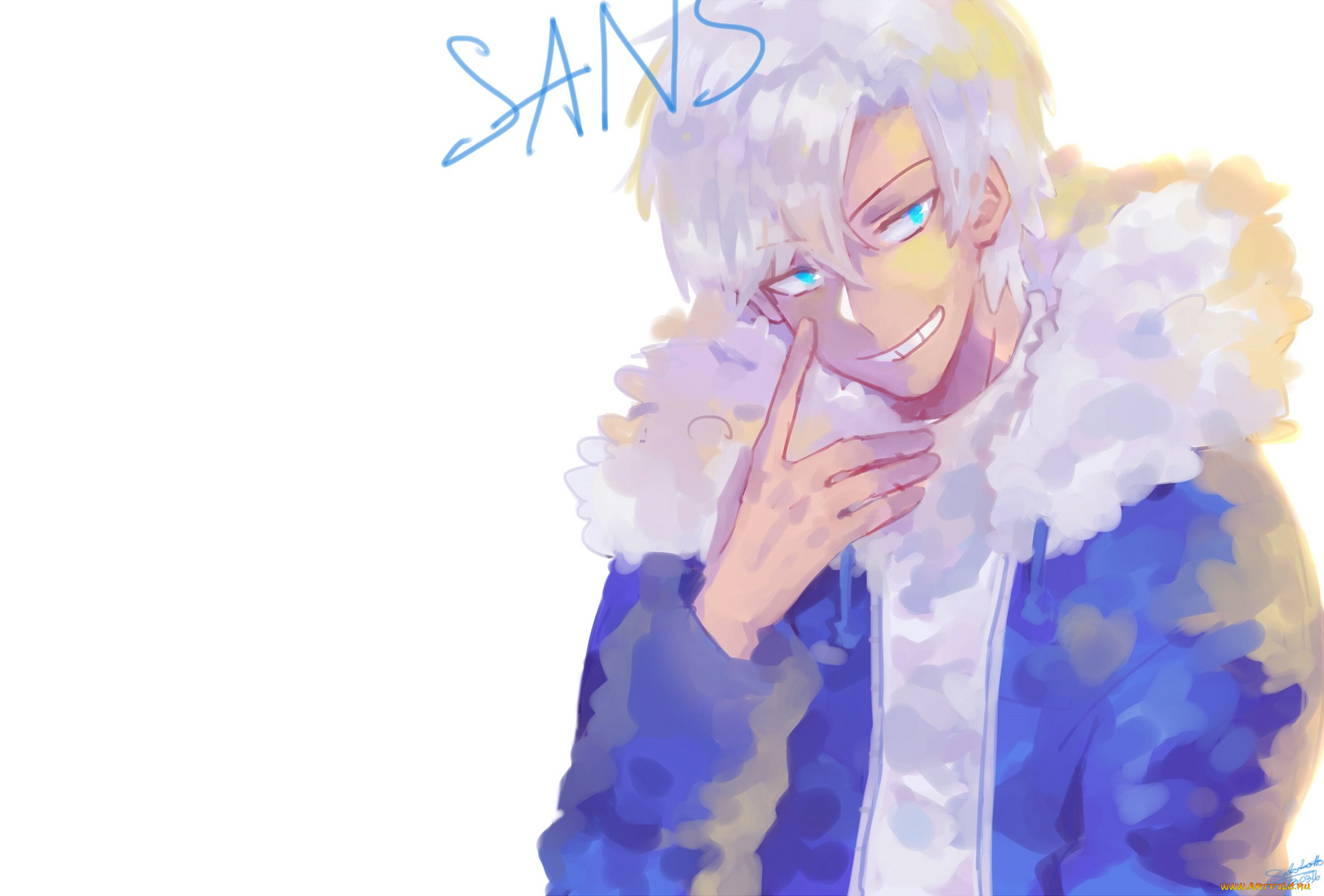 аниме, undertale, sans